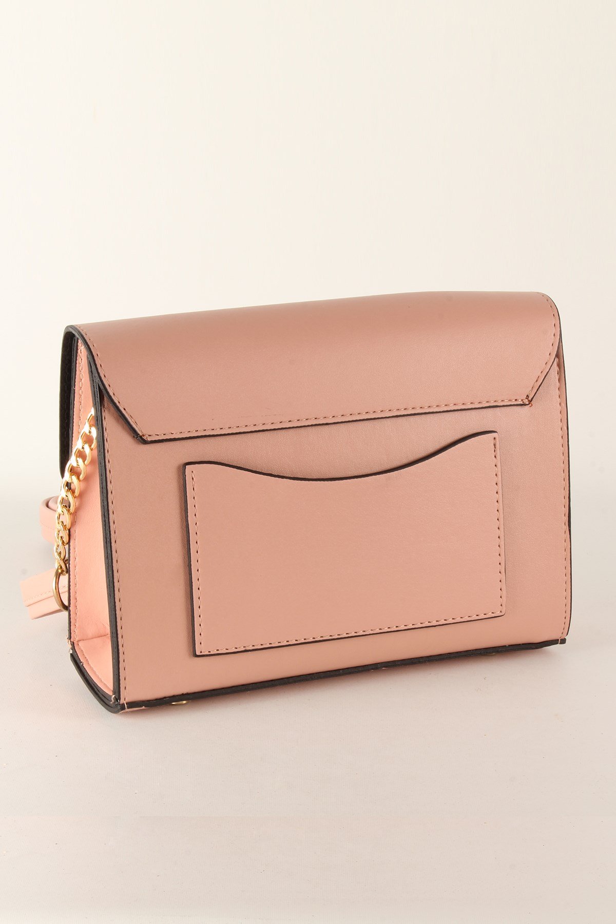 LWE20376-SLuwweLuwwe Bag'sKadın Yarı Zincir Askılı Cepli Omuz Çantası (20376)