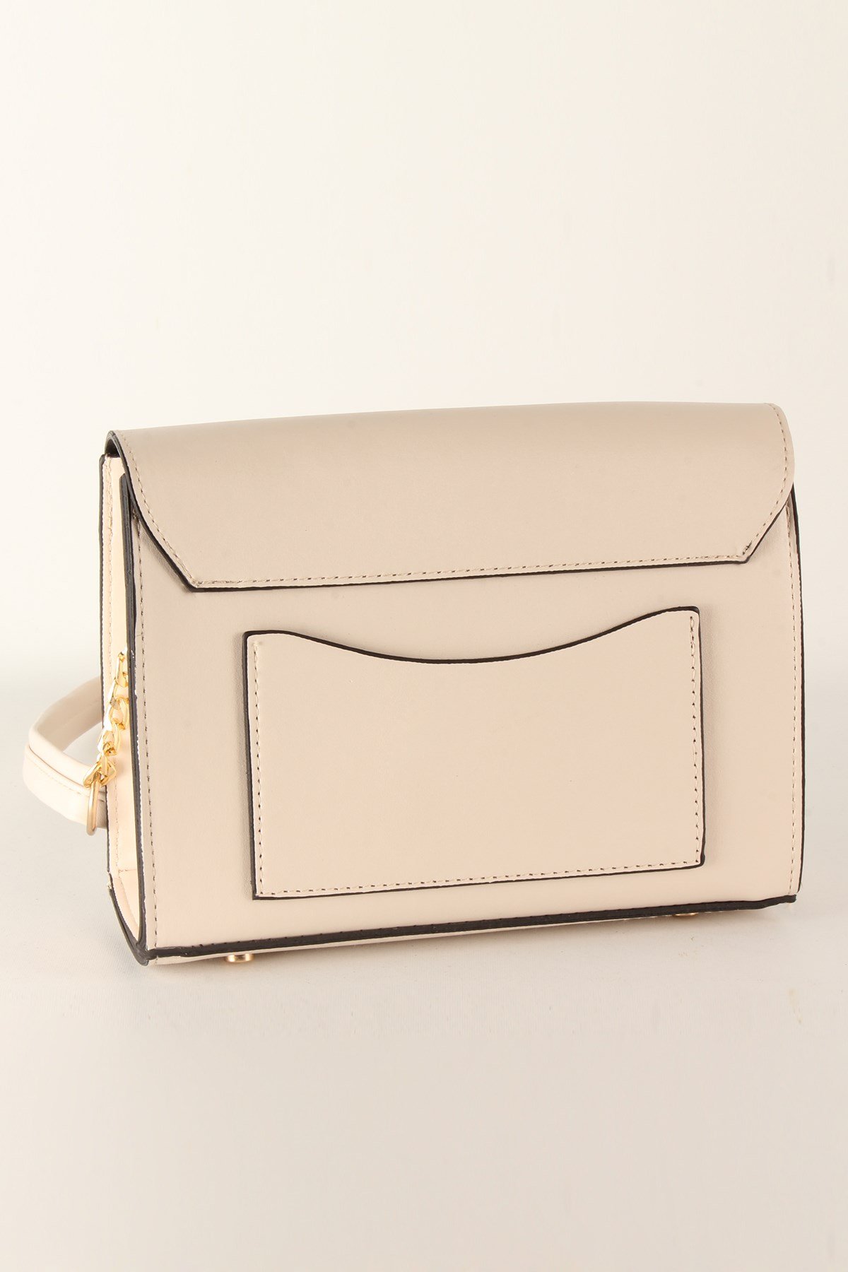 LWE20376-SLuwweLuwwe Bag'sKadın Yarı Zincir Askılı Cepli Omuz Çantası (20376)