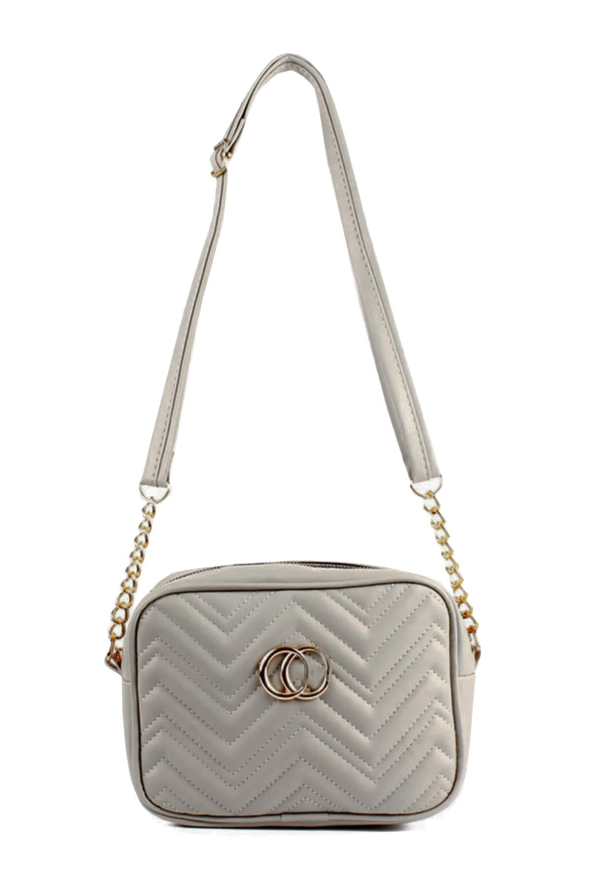 MKR20551-SyhLuwweBagsLuwwe Bag'sKadın Yarı Zincir Askılı Günlük Omuz Çantası (20551)