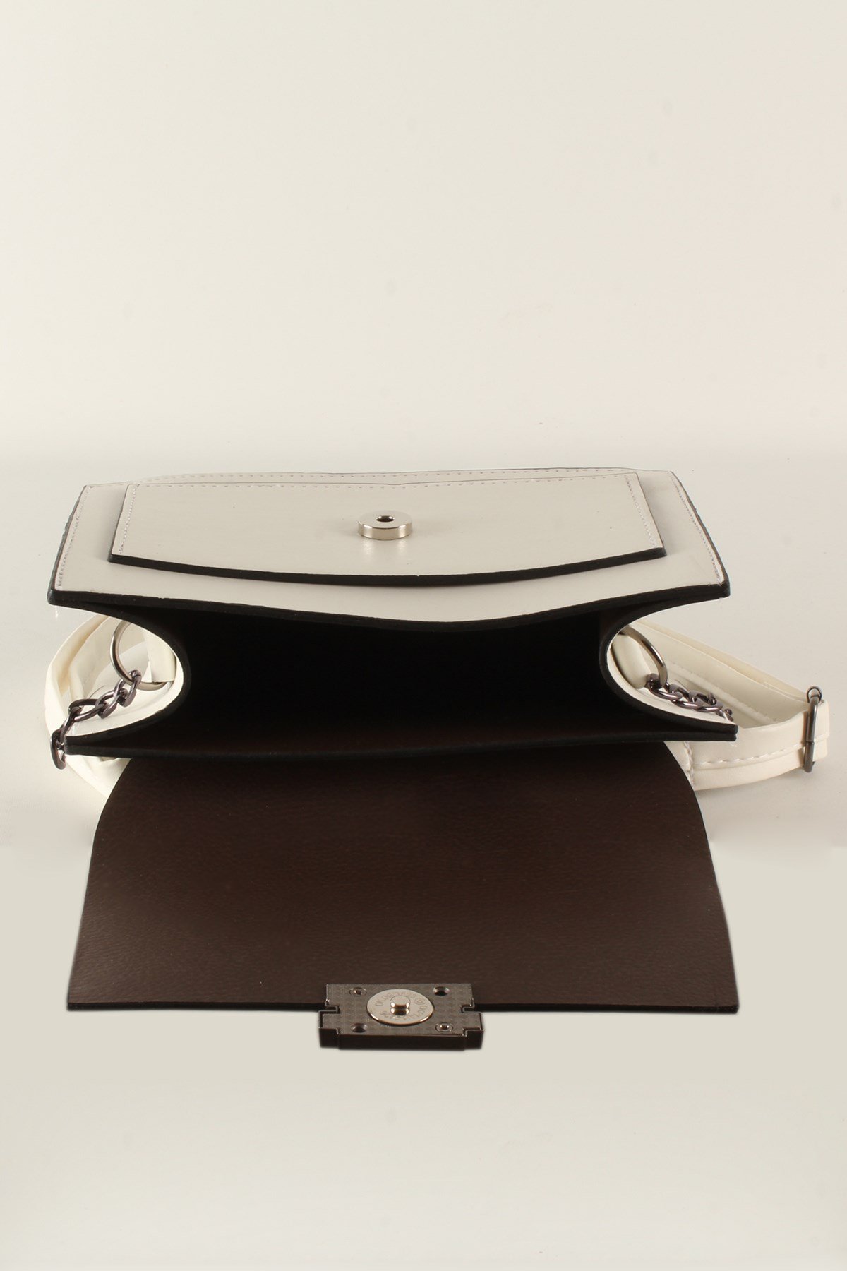 LWE20375-SLuwweLuwwe Bag'sKadın Yarı Zincir Askılı Midi Omuz Çantası (20375)