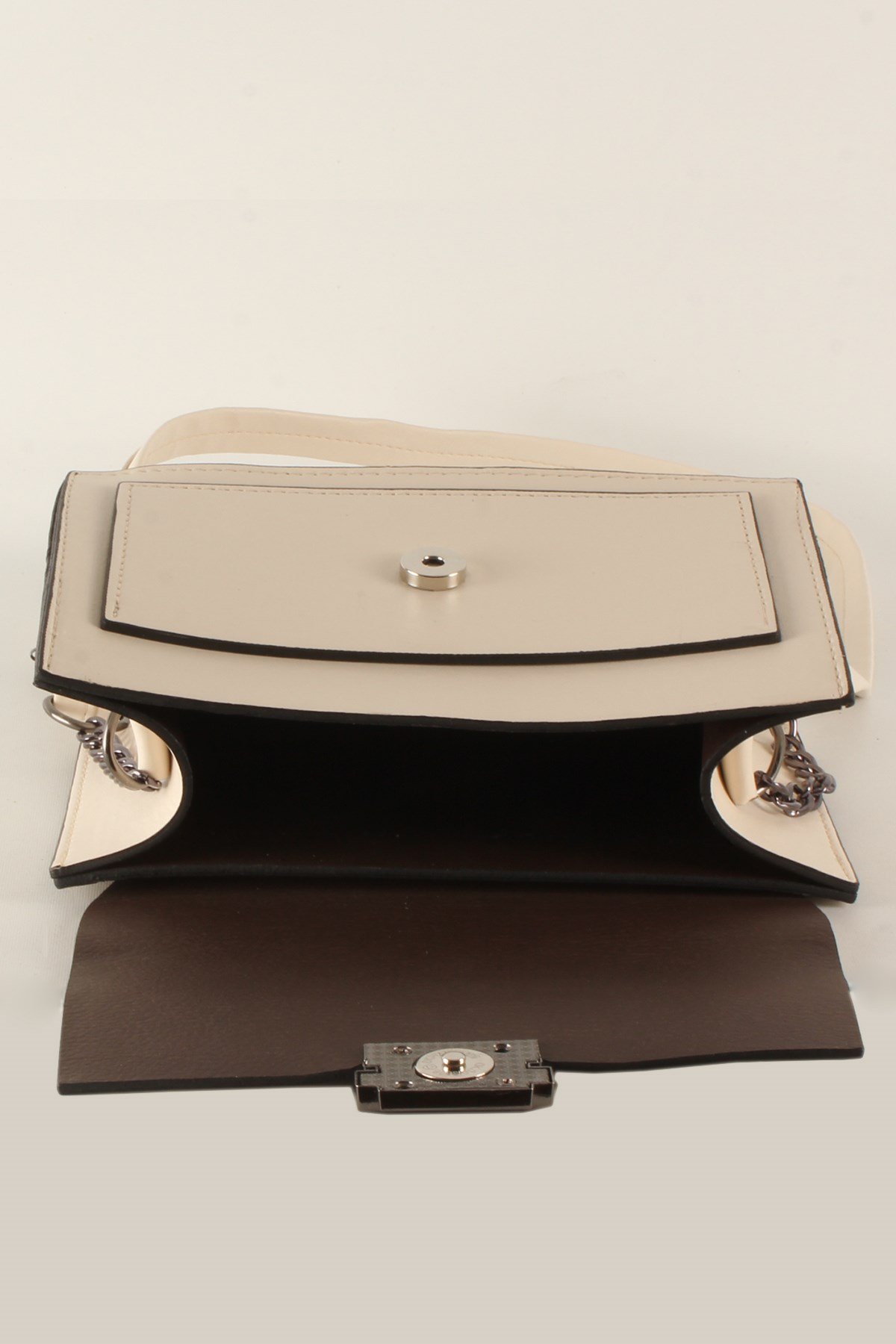 LWE20375-SLuwweLuwwe Bag'sKadın Yarı Zincir Askılı Midi Omuz Çantası (20375)