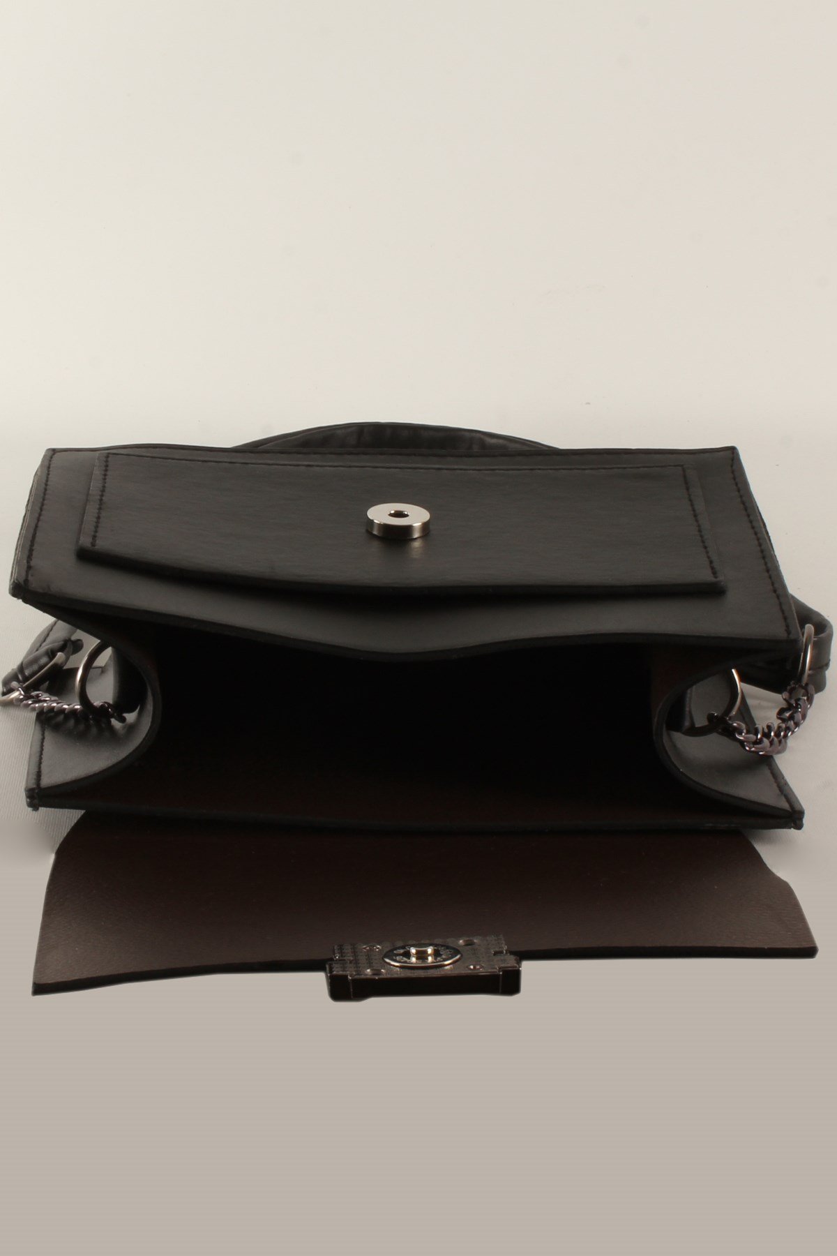 LWE20375-SLuwweLuwwe Bag'sKadın Yarı Zincir Askılı Midi Omuz Çantası (20375)