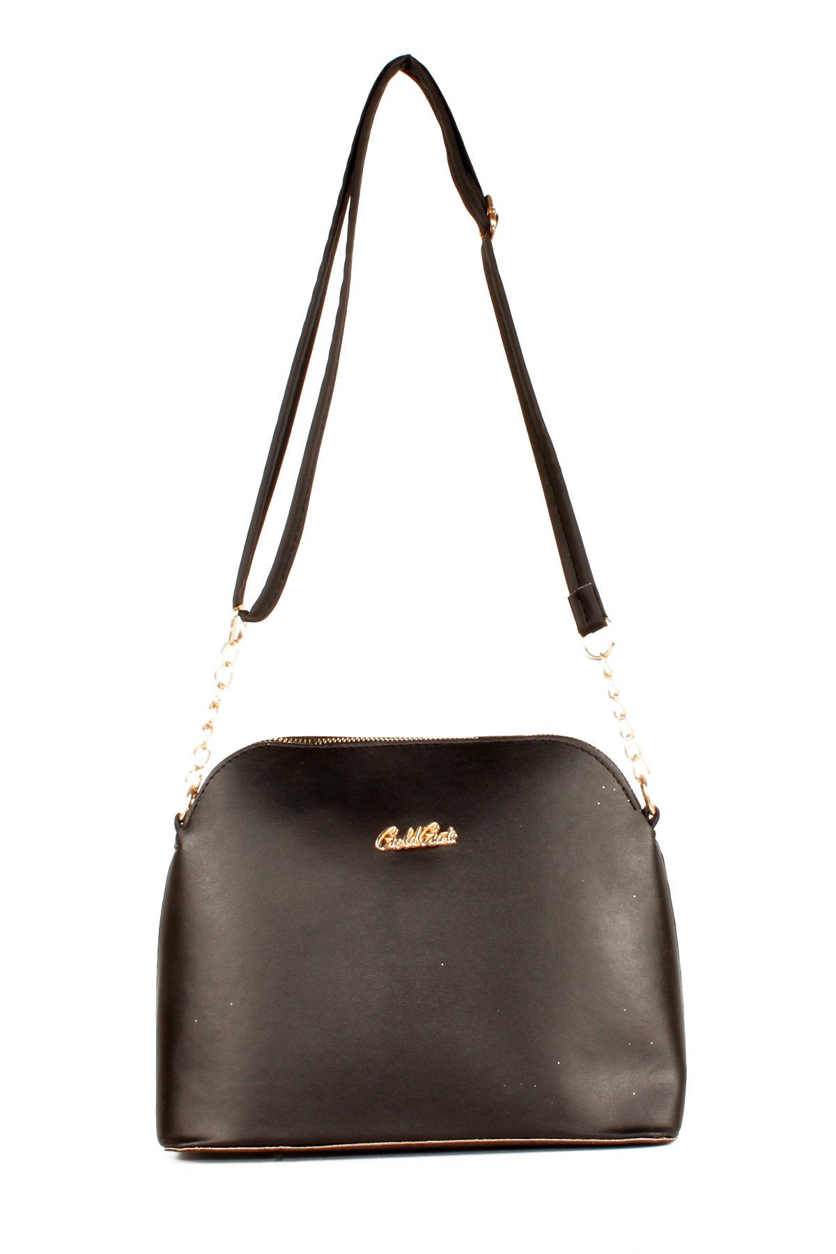 LWE20631-SyhTalhaLuwwe Bag'sKadın Yarı Zincir Askılı Şişe Dipli Yazı Detaylı Omuz Çantası (20631)