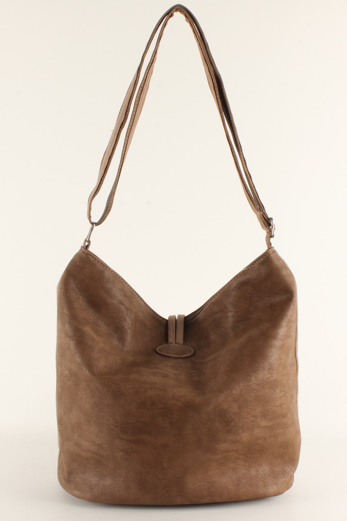 LWE10409-SLuwweLuwwe Bag'sKadın Yumuşak Çift Taraflı Nubuk Görünümlü Salaş Omuz Çantası (10409)