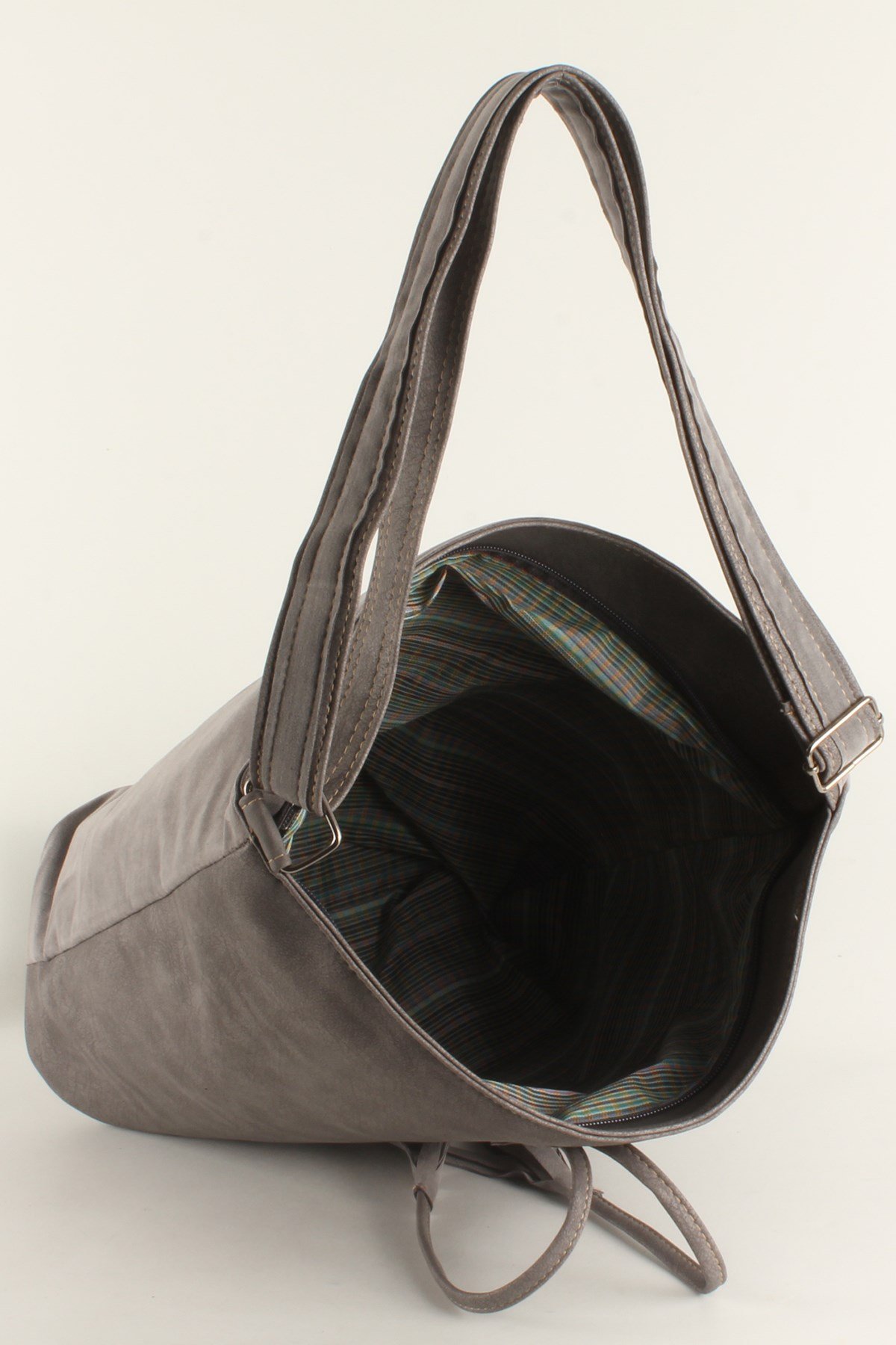 LWE10409-SLuwweLuwwe Bag'sKadın Yumuşak Çift Taraflı Nubuk Görünümlü Salaş Omuz Çantası (10409)