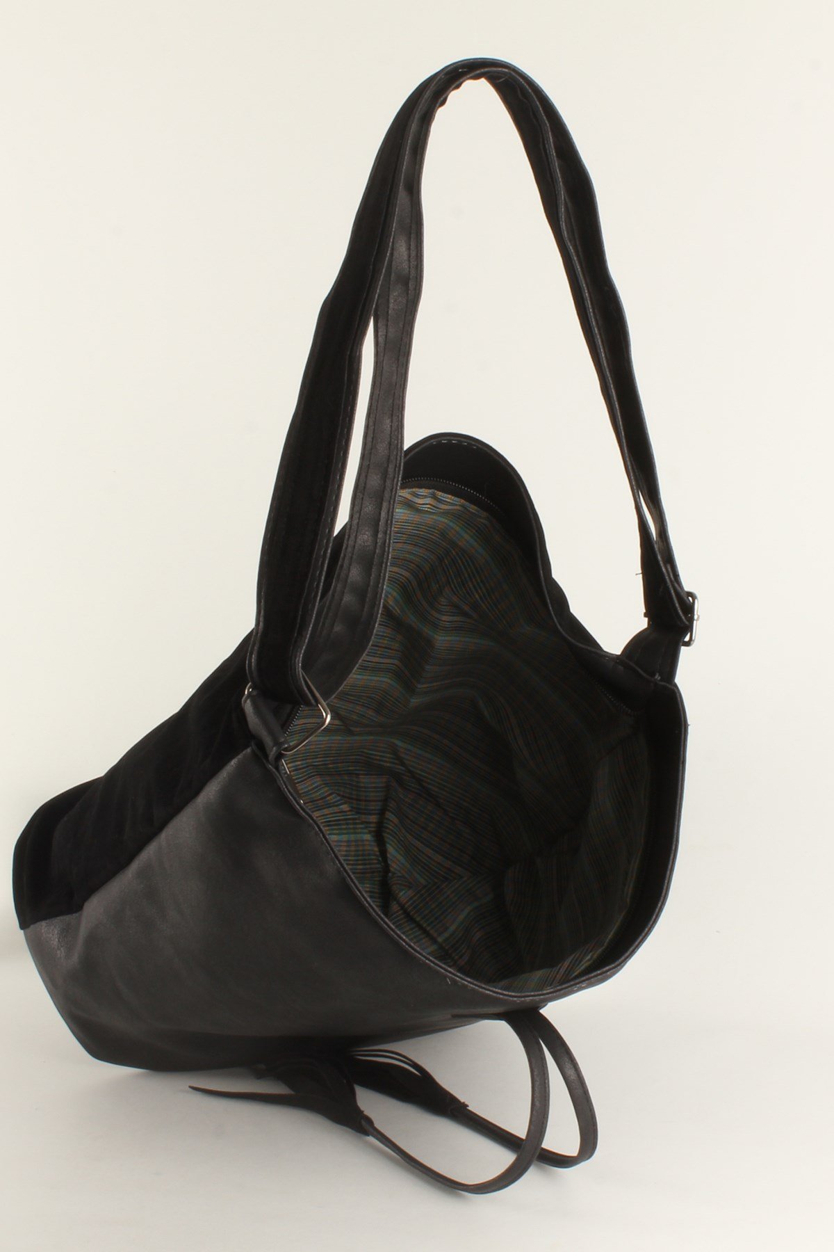 LWE10409-SLuwweLuwwe Bag'sKadın Yumuşak Çift Taraflı Nubuk Görünümlü Salaş Omuz Çantası (10409)