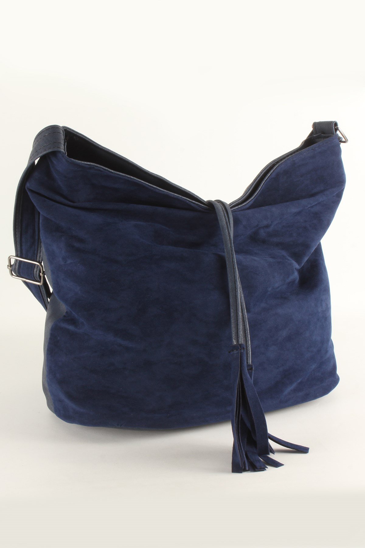 LWE10409-SLuwweLuwwe Bag'sKadın Yumuşak Çift Taraflı Nubuk Görünümlü Salaş Omuz Çantası (10409)