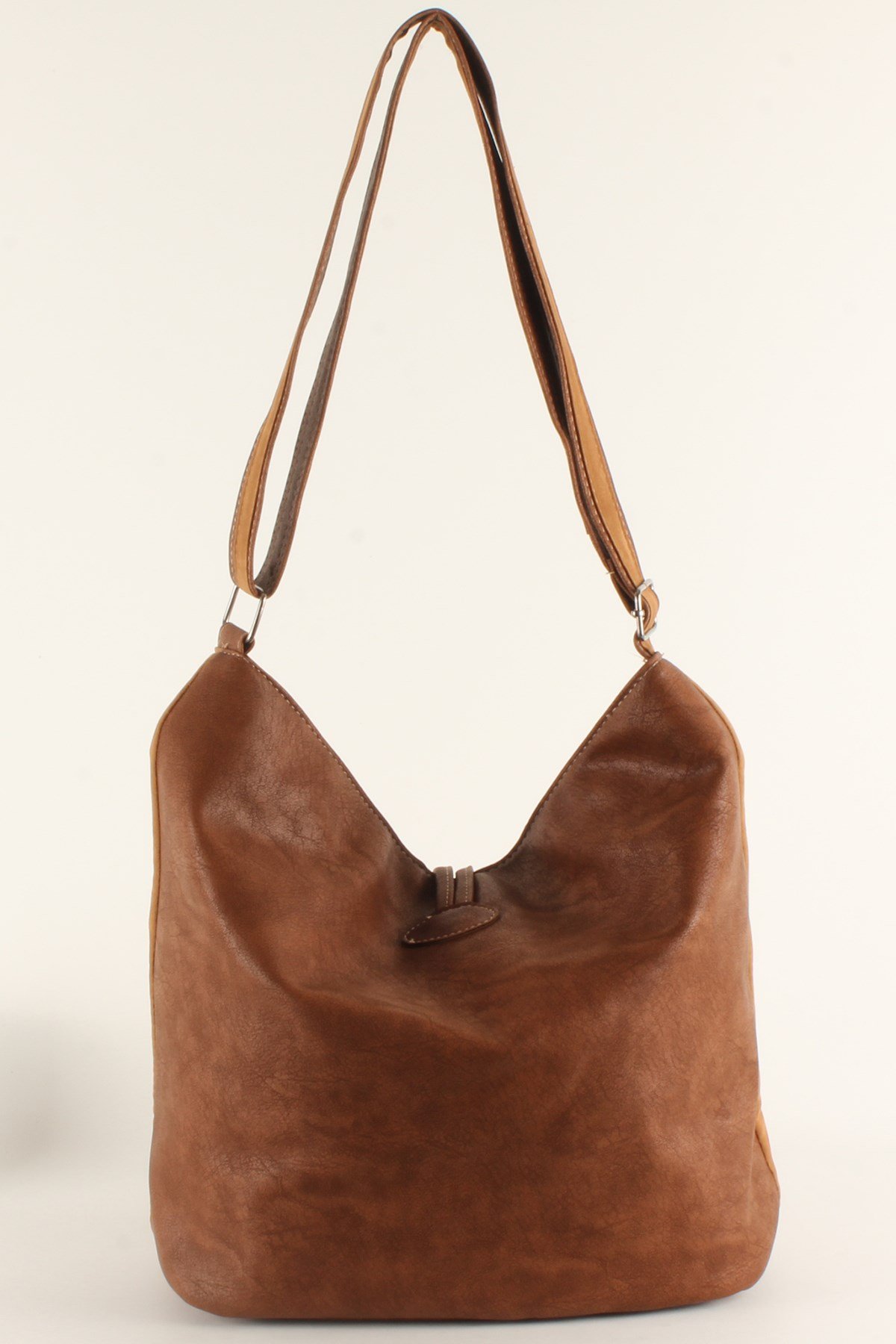 LWE10409-SLuwweLuwwe Bag'sKadın Yumuşak Çift Taraflı Nubuk Görünümlü Salaş Omuz Çantası (10409)