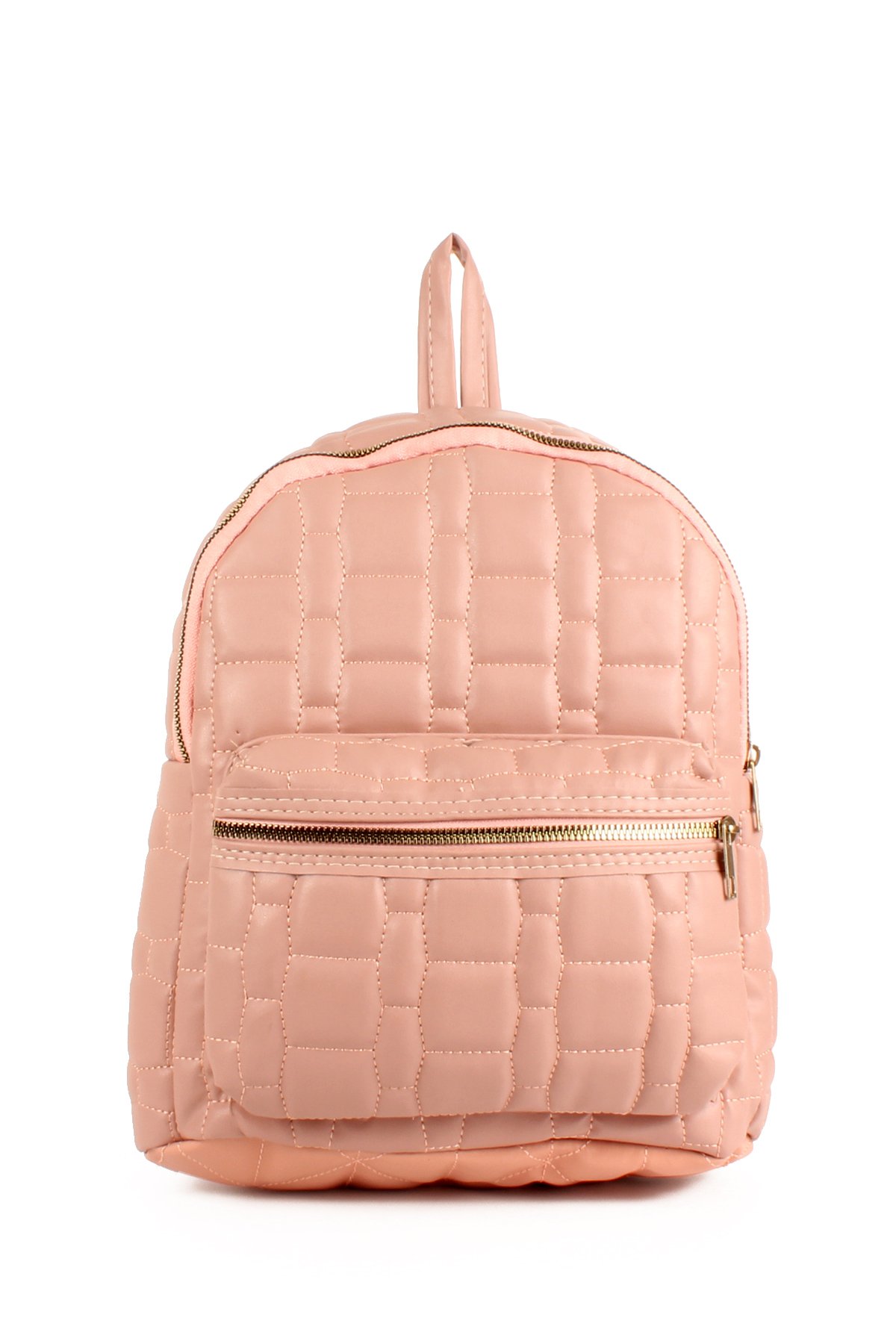 LWE10705-SyhTalhaLuwwe Bag'sKadın Yumuşak Deri Kapitoneli Çift Bölmeli Sırt Çantası (10705)