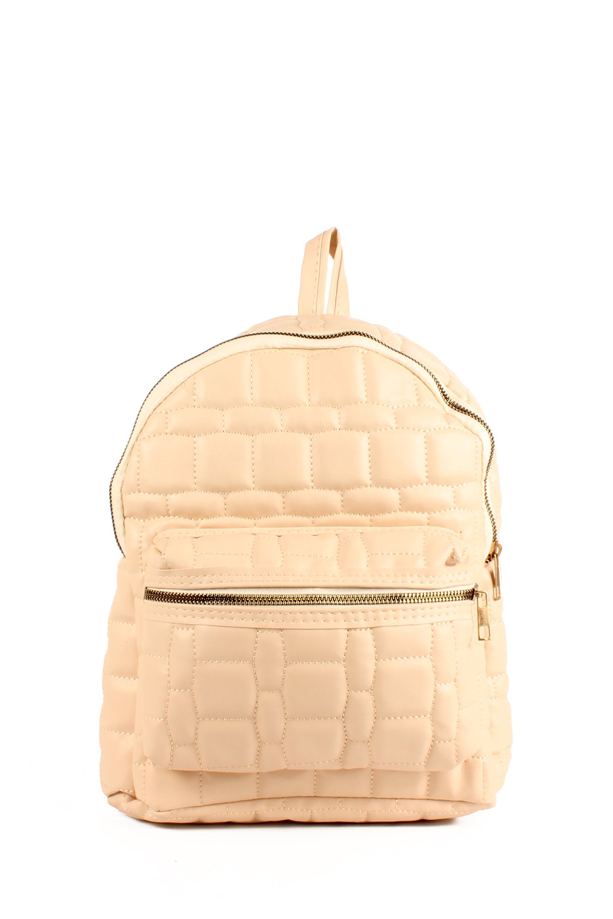 LWE10705-SyhTalhaLuwwe Bag'sKadın Yumuşak Deri Kapitoneli Çift Bölmeli Sırt Çantası (10705)