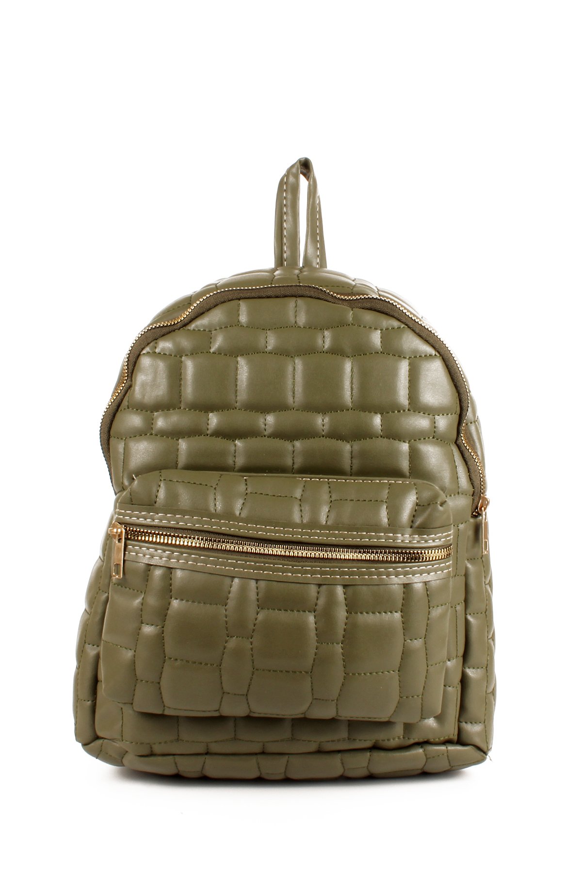 LWE10705-SyhTalhaLuwwe Bag'sKadın Yumuşak Deri Kapitoneli Çift Bölmeli Sırt Çantası (10705)