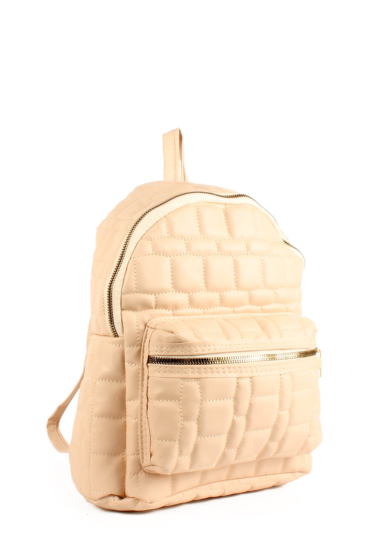 LWE10705-SyhTalhaLuwwe Bag'sKadın Yumuşak Deri Kapitoneli Çift Bölmeli Sırt Çantası (10705)