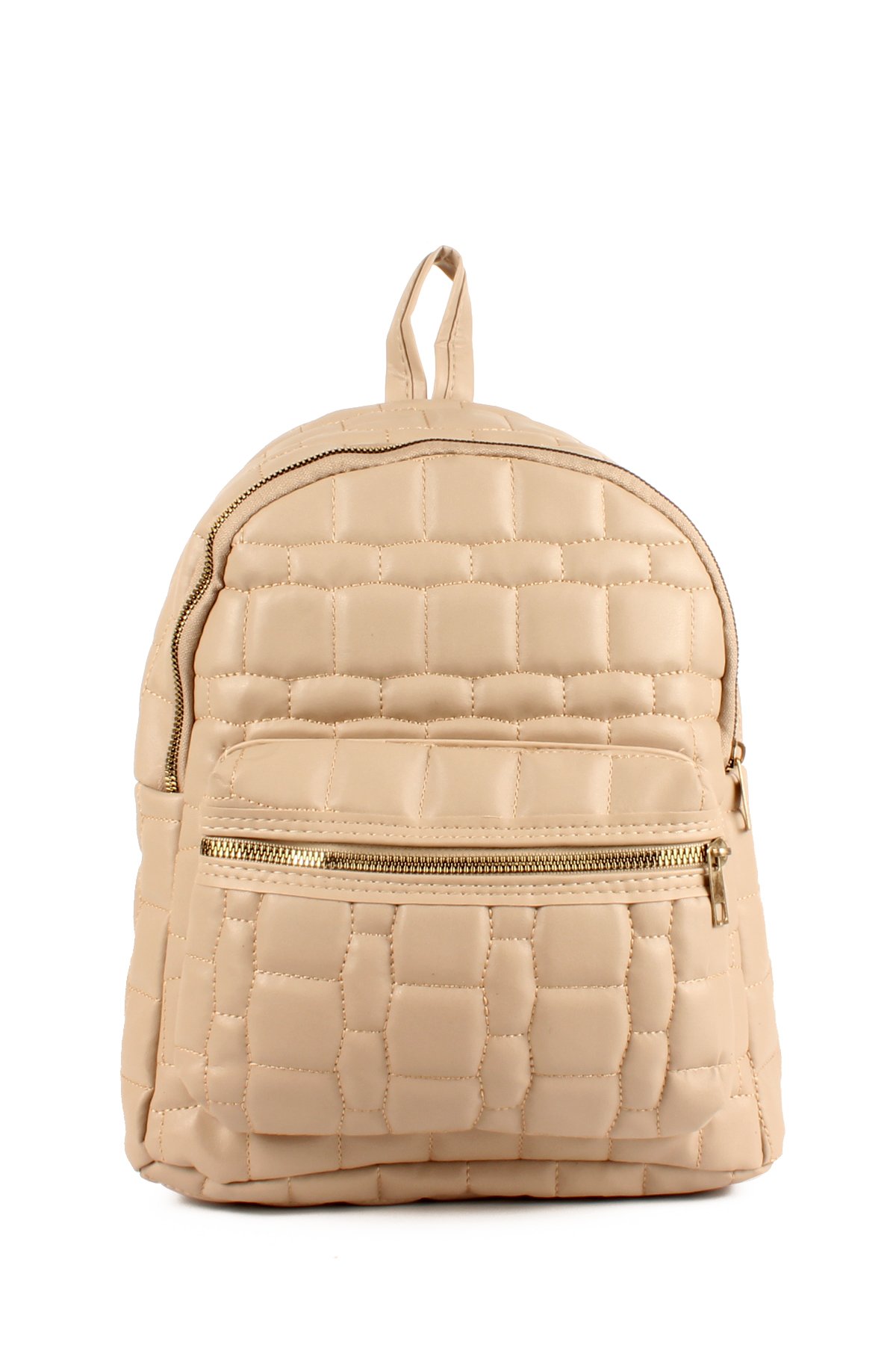 LWE10705-SyhTalhaLuwwe Bag'sKadın Yumuşak Deri Kapitoneli Çift Bölmeli Sırt Çantası (10705)