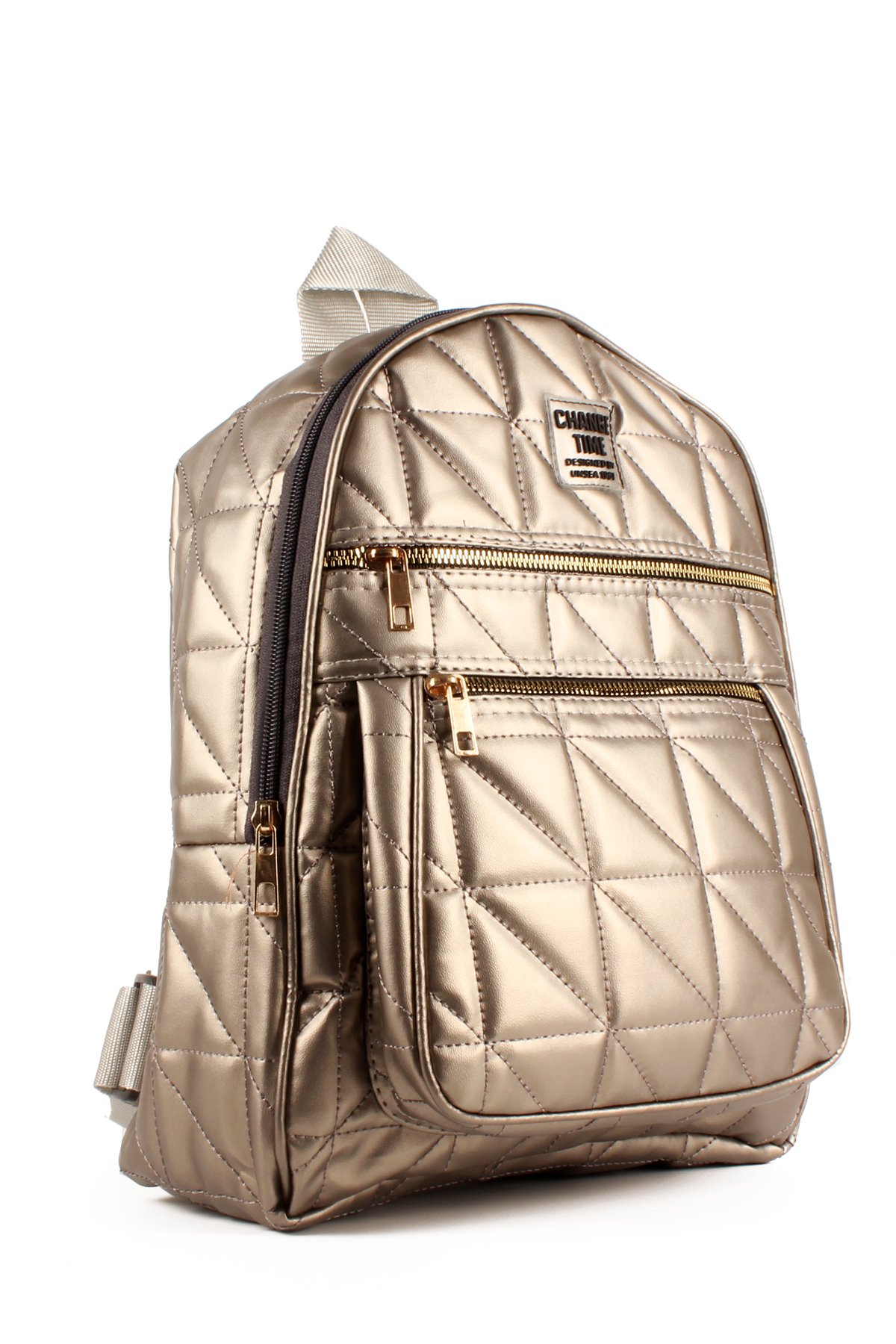 LWE10680-SyhTalhaLuwwe Bag'sKadın Yumuşak Deri Kapitoneli Kolon Askılı Üç Bölmeli Sırt Çantası (10680)