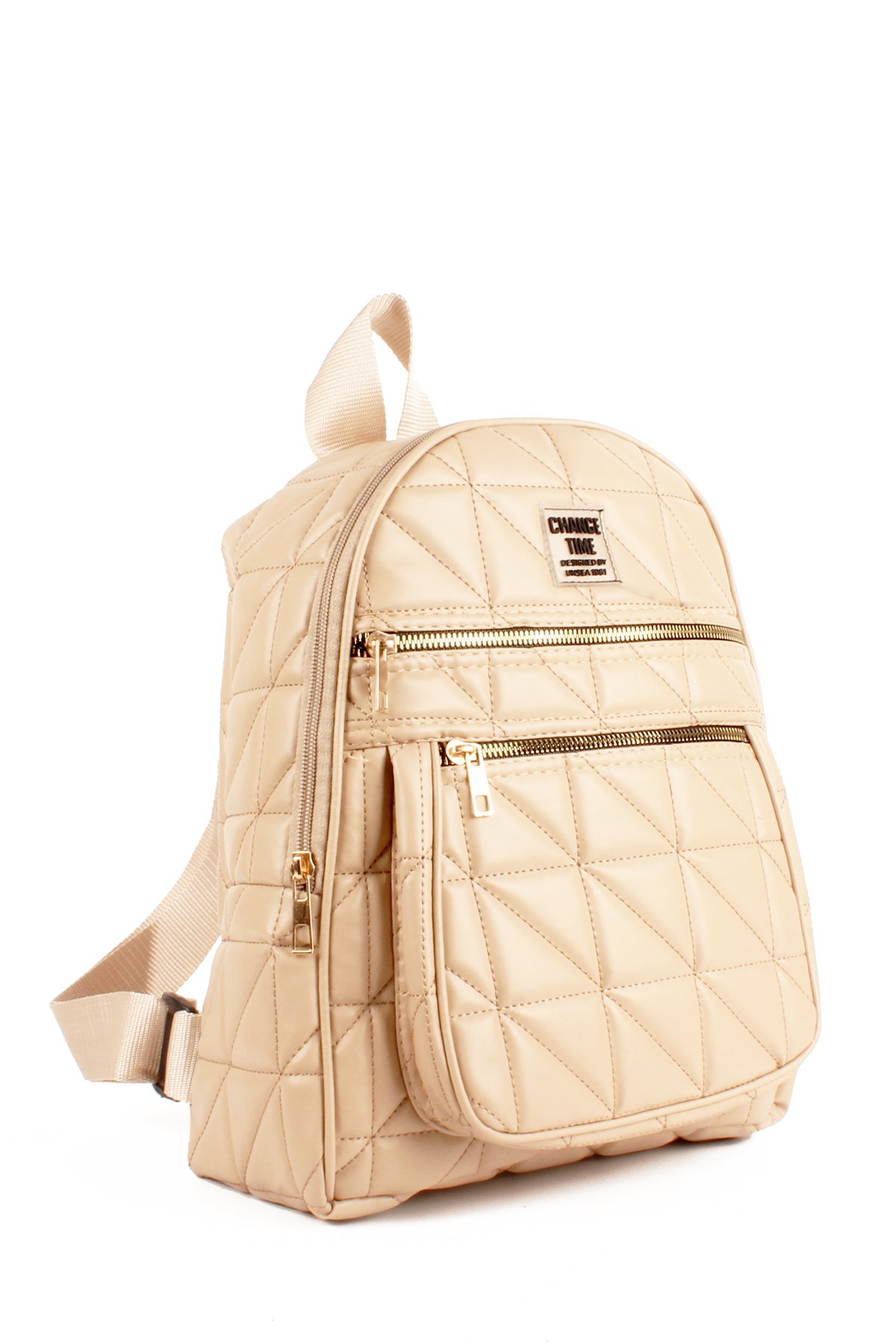 LWE10680-SyhTalhaLuwwe Bag'sKadın Yumuşak Deri Kapitoneli Kolon Askılı Üç Bölmeli Sırt Çantası (10680)