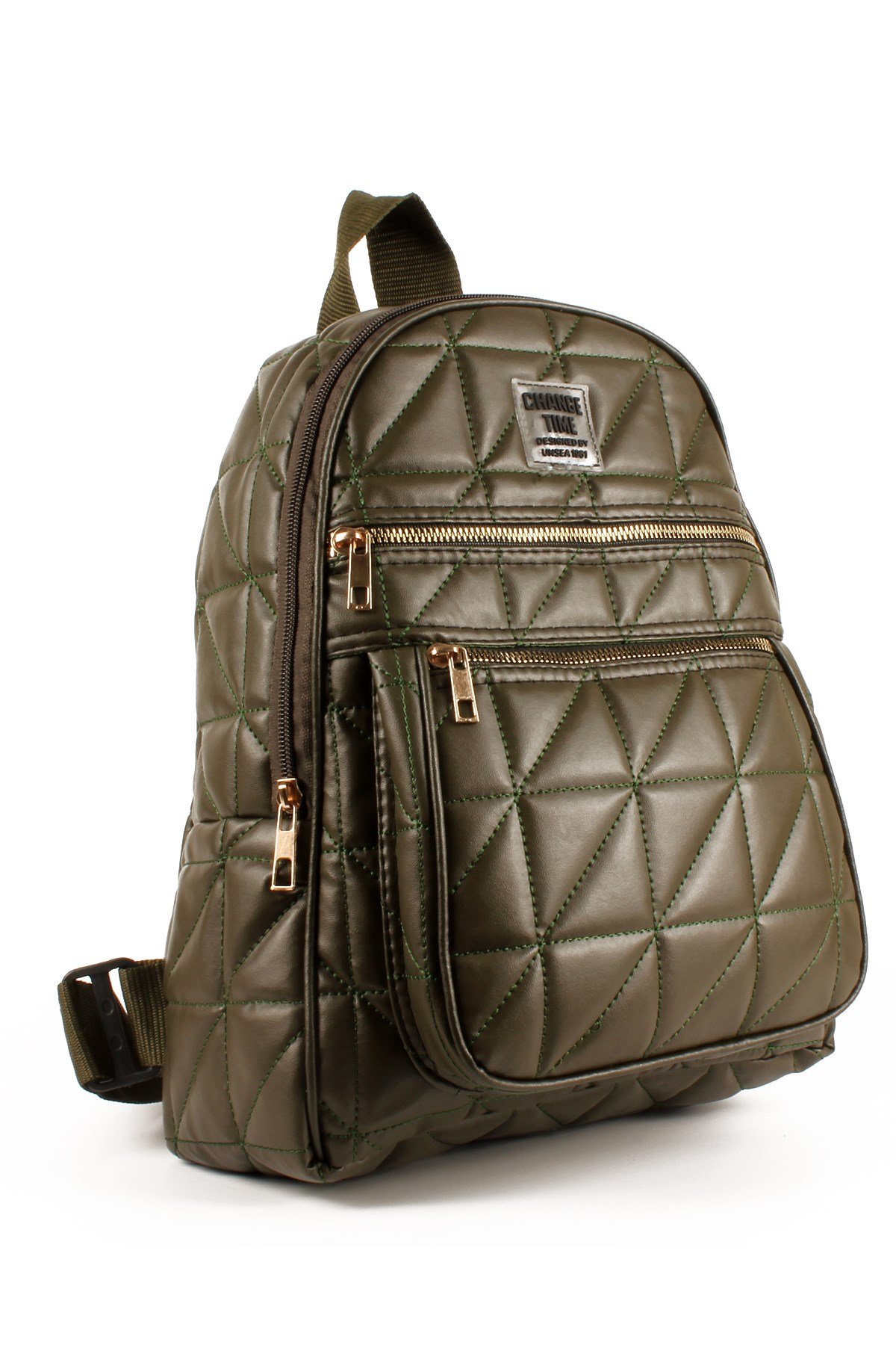 LWE10680-SyhTalhaLuwwe Bag'sKadın Yumuşak Deri Kapitoneli Kolon Askılı Üç Bölmeli Sırt Çantası (10680)