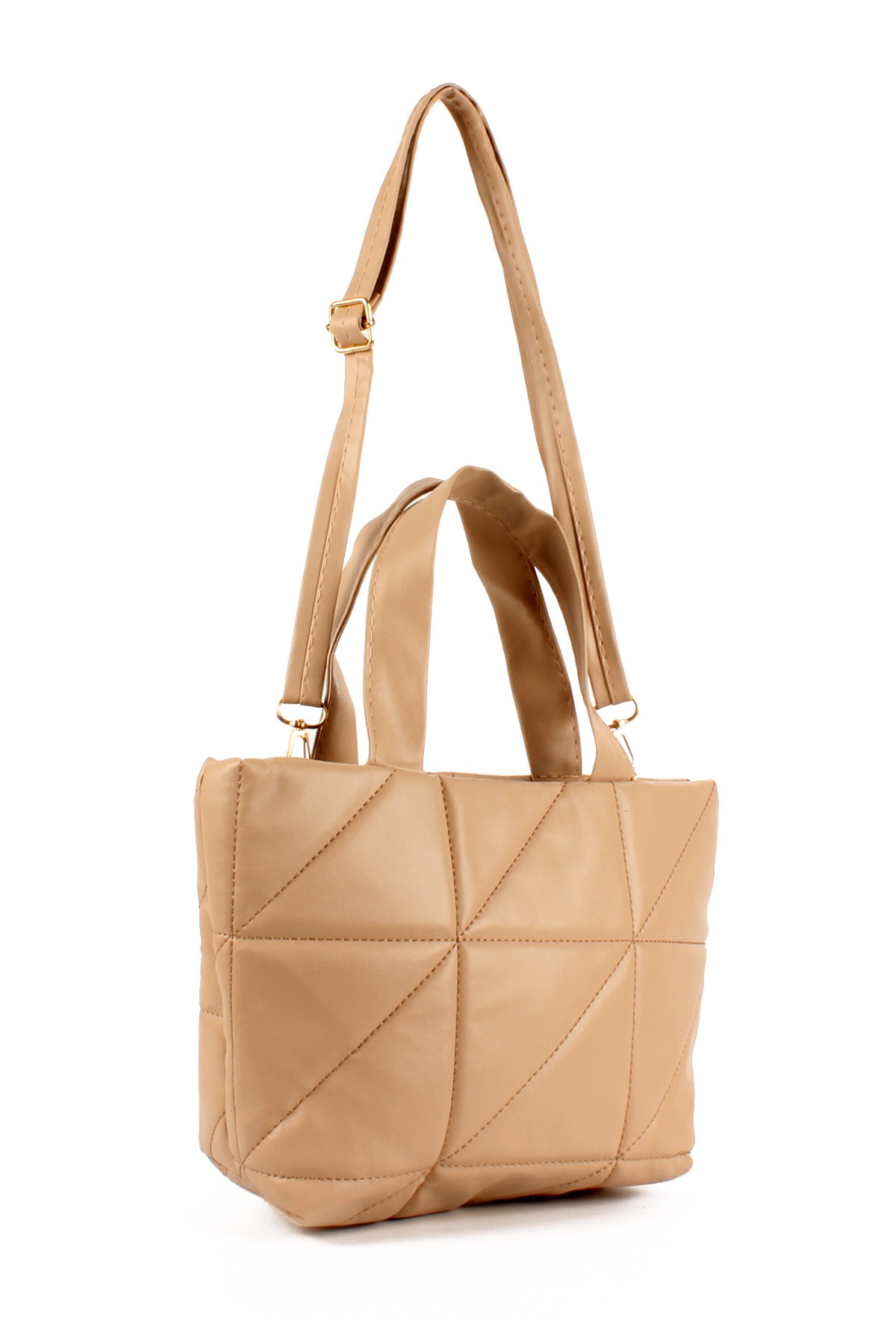 LWE20691-SyhTalhaLuwwe Bag'sKadın Yumuşak Deri Şişme Kapitoneli El ve Omuz Çantası (20691)