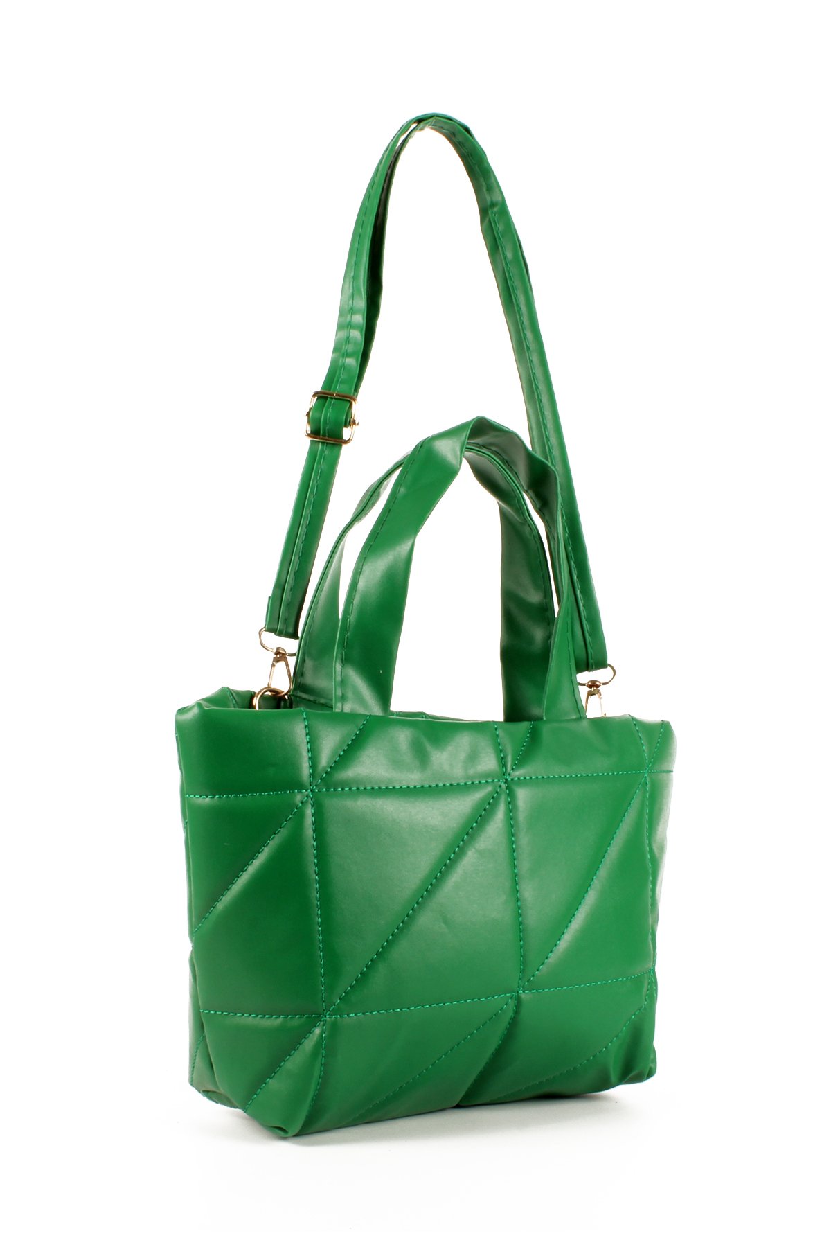 LWE20691-SyhTalhaLuwwe Bag'sKadın Yumuşak Deri Şişme Kapitoneli El ve Omuz Çantası (20691)