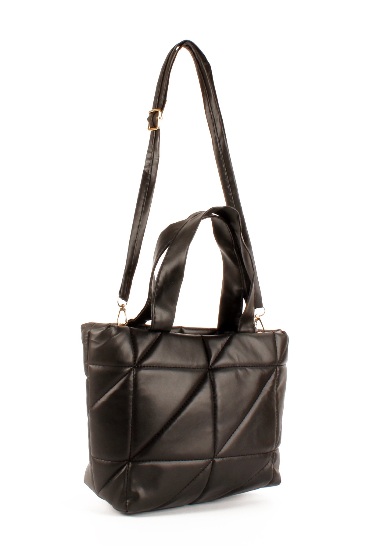 LWE20691-SyhTalhaLuwwe Bag'sKadın Yumuşak Deri Şişme Kapitoneli El ve Omuz Çantası (20691)