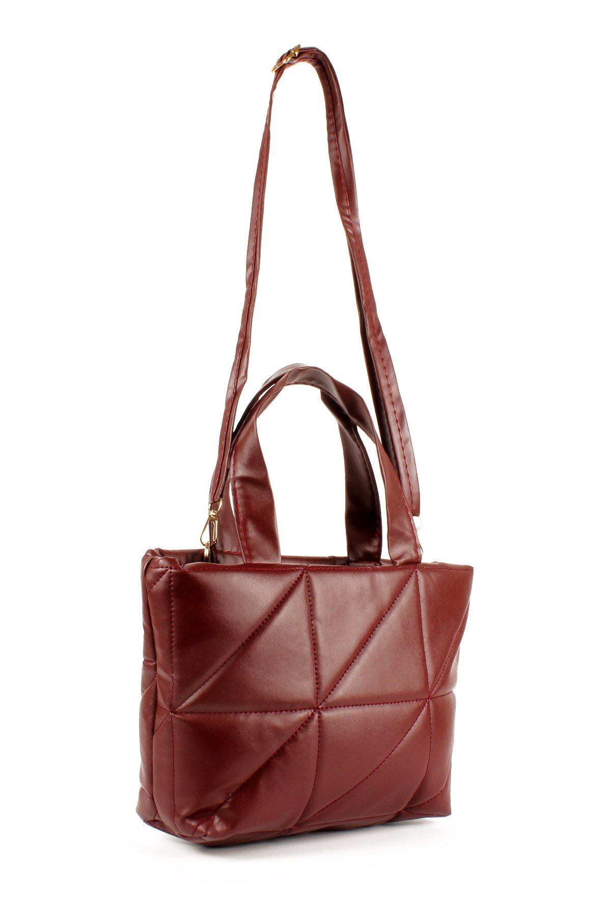 LWE20691-SyhTalhaLuwwe Bag'sKadın Yumuşak Deri Şişme Kapitoneli El ve Omuz Çantası (20691)