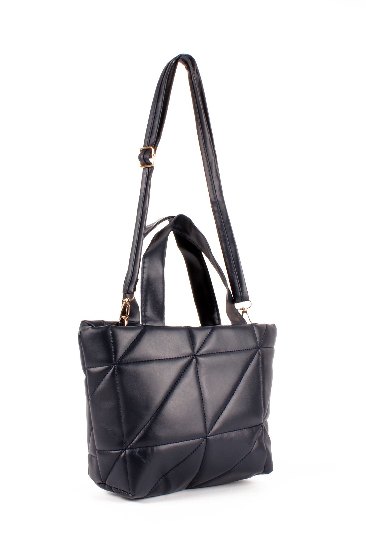 LWE20691-SyhTalhaLuwwe Bag'sKadın Yumuşak Deri Şişme Kapitoneli El ve Omuz Çantası (20691)