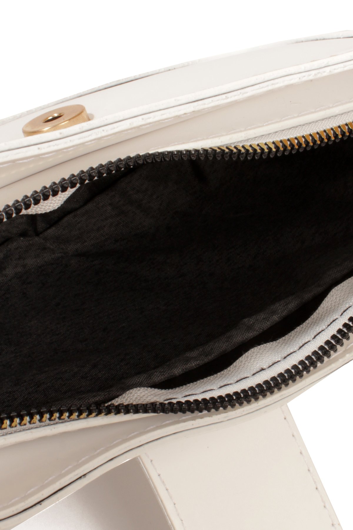 LWE1811-SyhTalhaLuwwe Bag'sKadın Yumuşak Doku Kemer Kapak Detayı Fermuarlı Kapama Kararmaz Aksesuarlı Baget Omuz Çantası (1811)