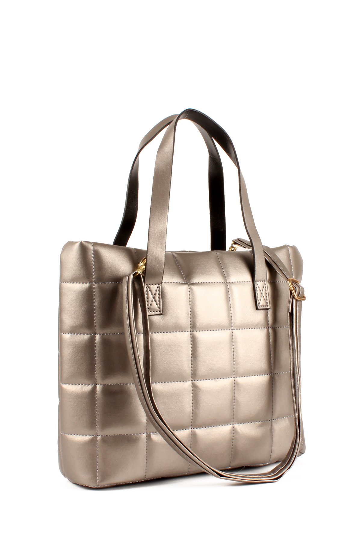 LWE20720-SyhTalhaLuwwe Bag'sKadın Yumuşak Dokulu Destekli Kapitoneli El ve Omuz Çantası (20720)