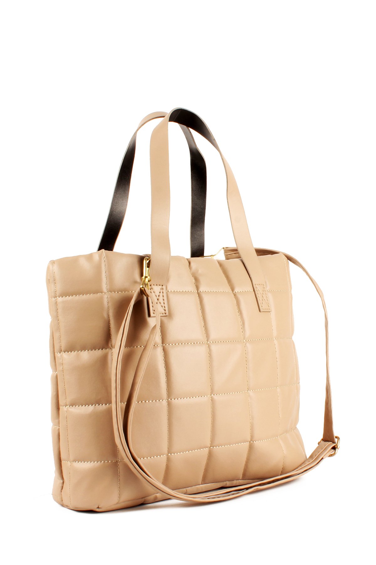 LWE20720-SyhTalhaLuwwe Bag'sKadın Yumuşak Dokulu Destekli Kapitoneli El ve Omuz Çantası (20720)