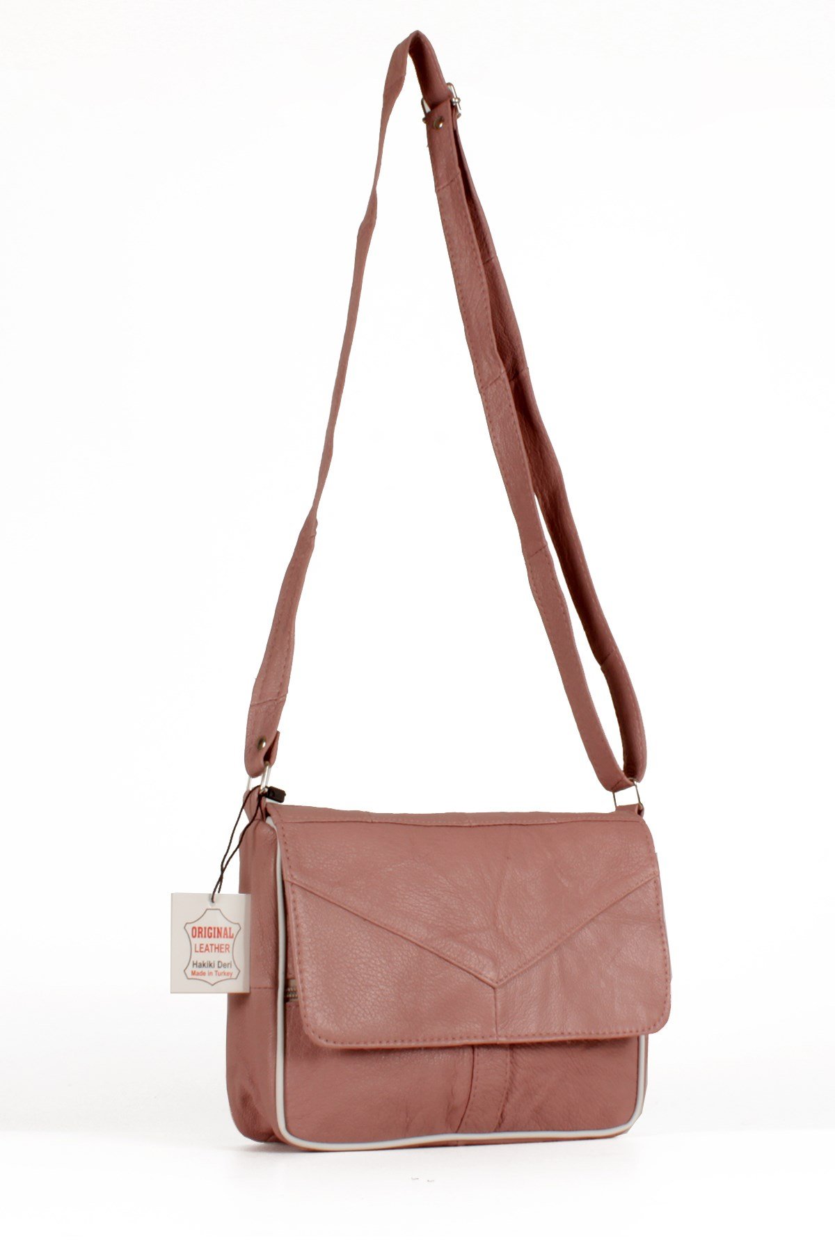 LWE1406-SLuwweLuwwe Bag'sKadın Yumuşak Hakiki Deri Parçalı ve Renkli Omuz Çantası (1406)