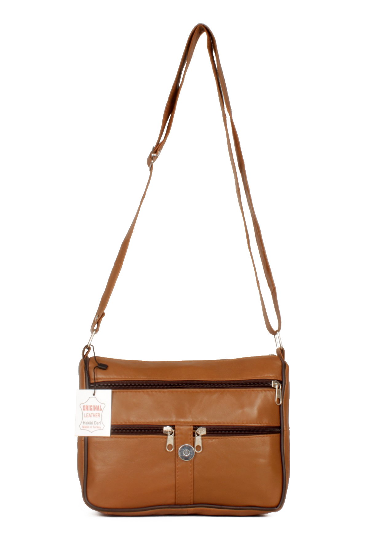 LWE1406-SLuwweLuwwe Bag'sKadın Yumuşak Hakiki Deri Parçalı ve Renkli Omuz Çantası (1406)