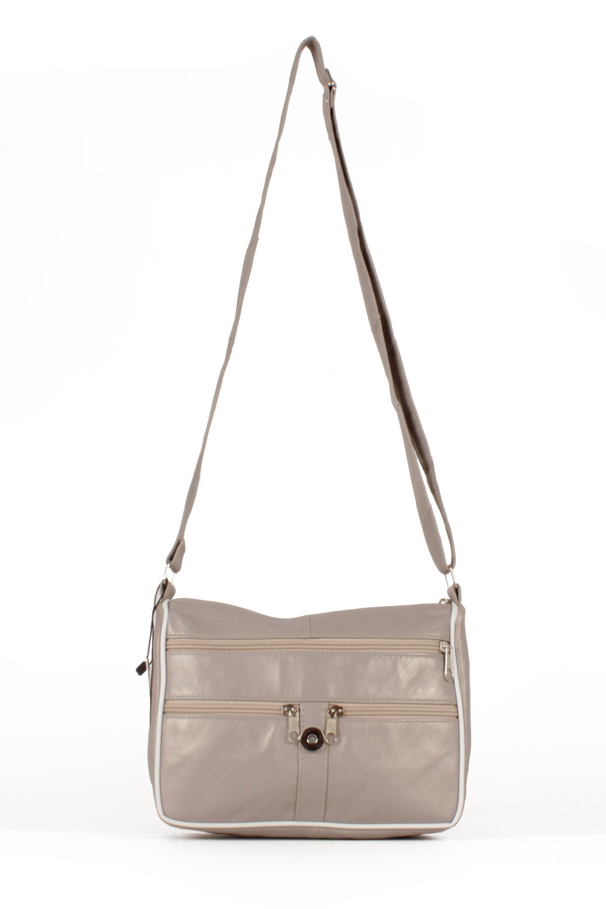 LWE1406-SLuwweLuwwe Bag'sKadın Yumuşak Hakiki Deri Parçalı ve Renkli Omuz Çantası (1406)