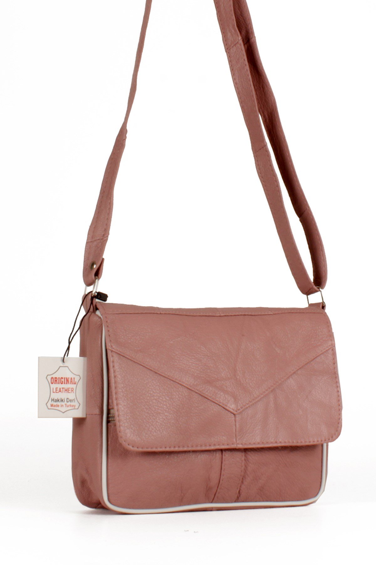 LWE1406-SLuwweLuwwe Bag'sKadın Yumuşak Hakiki Deri Parçalı ve Renkli Omuz Çantası (1406)