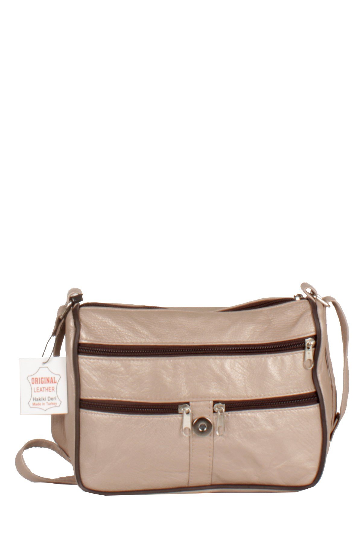 LWE1406-SLuwweLuwwe Bag'sKadın Yumuşak Hakiki Deri Parçalı ve Renkli Omuz Çantası (1406)