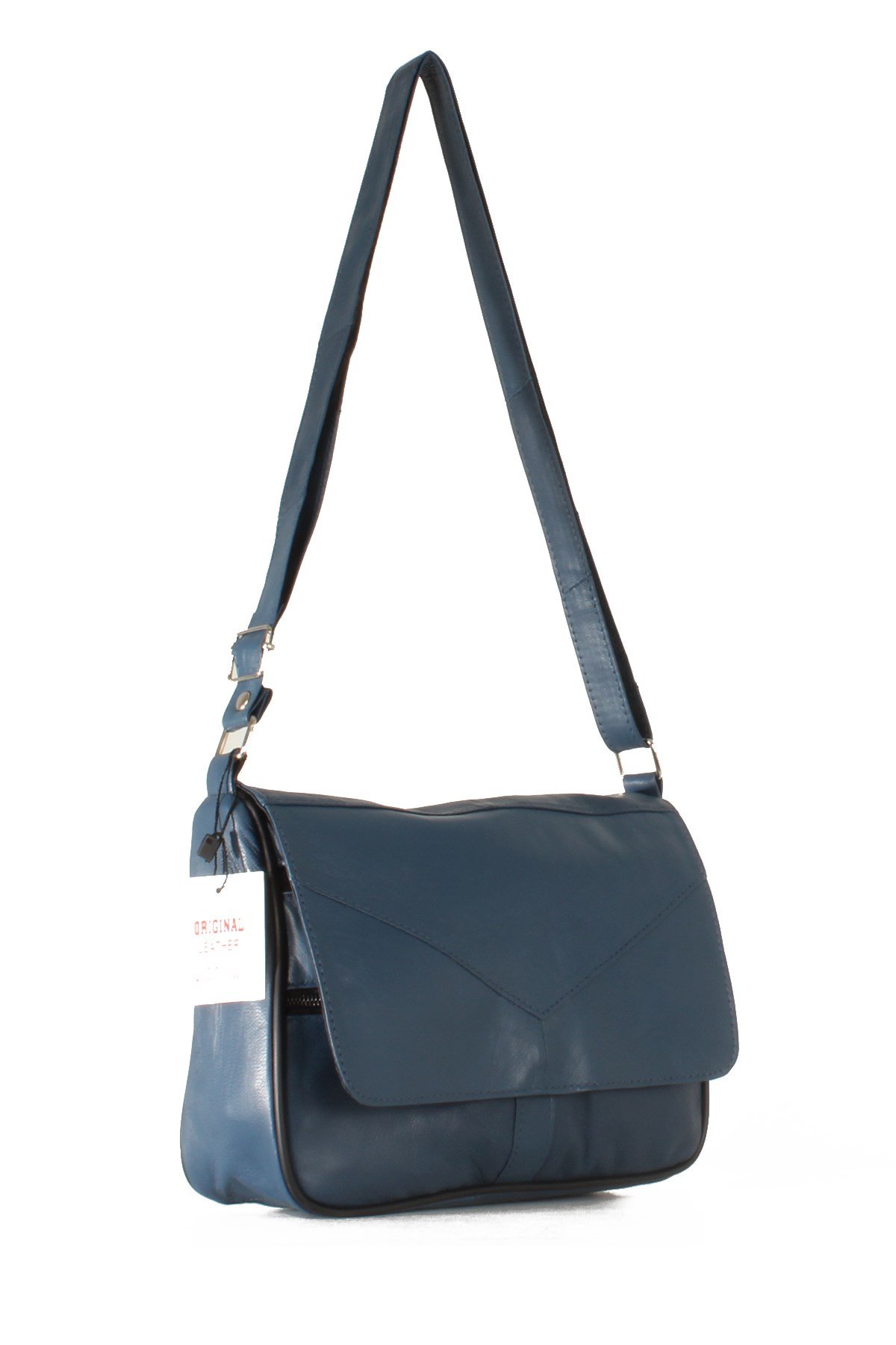 LWE1406-SLuwweLuwwe Bag'sKadın Yumuşak Hakiki Deri Parçalı ve Renkli Omuz Çantası (1406)