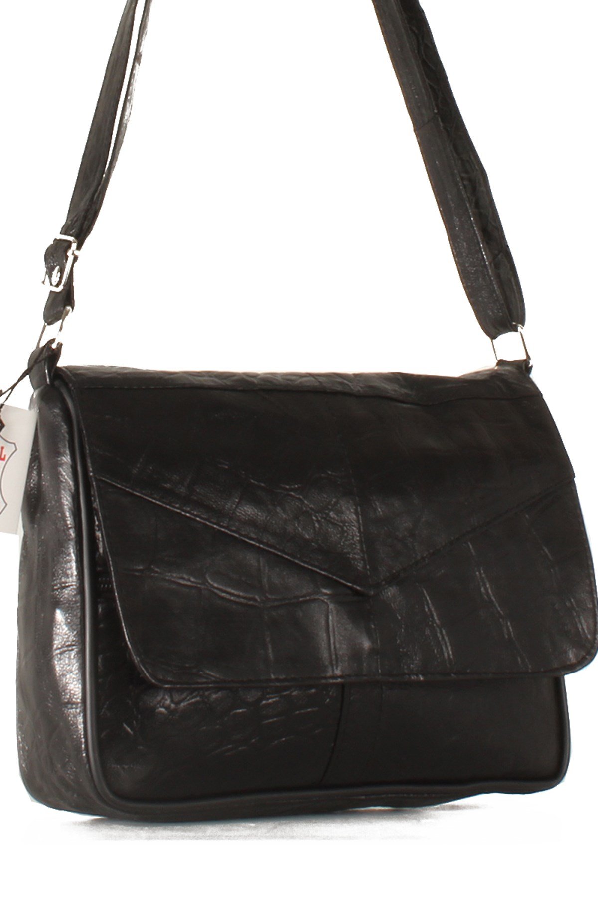 LWE1406-SLuwweLuwwe Bag'sKadın Yumuşak Hakiki Deri Parçalı ve Renkli Omuz Çantası (1406)