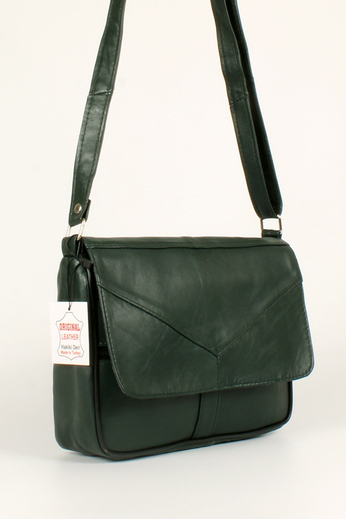 LWE1406-SLuwweLuwwe Bag'sKadın Yumuşak Hakiki Deri Parçalı ve Renkli Omuz Çantası (1406)