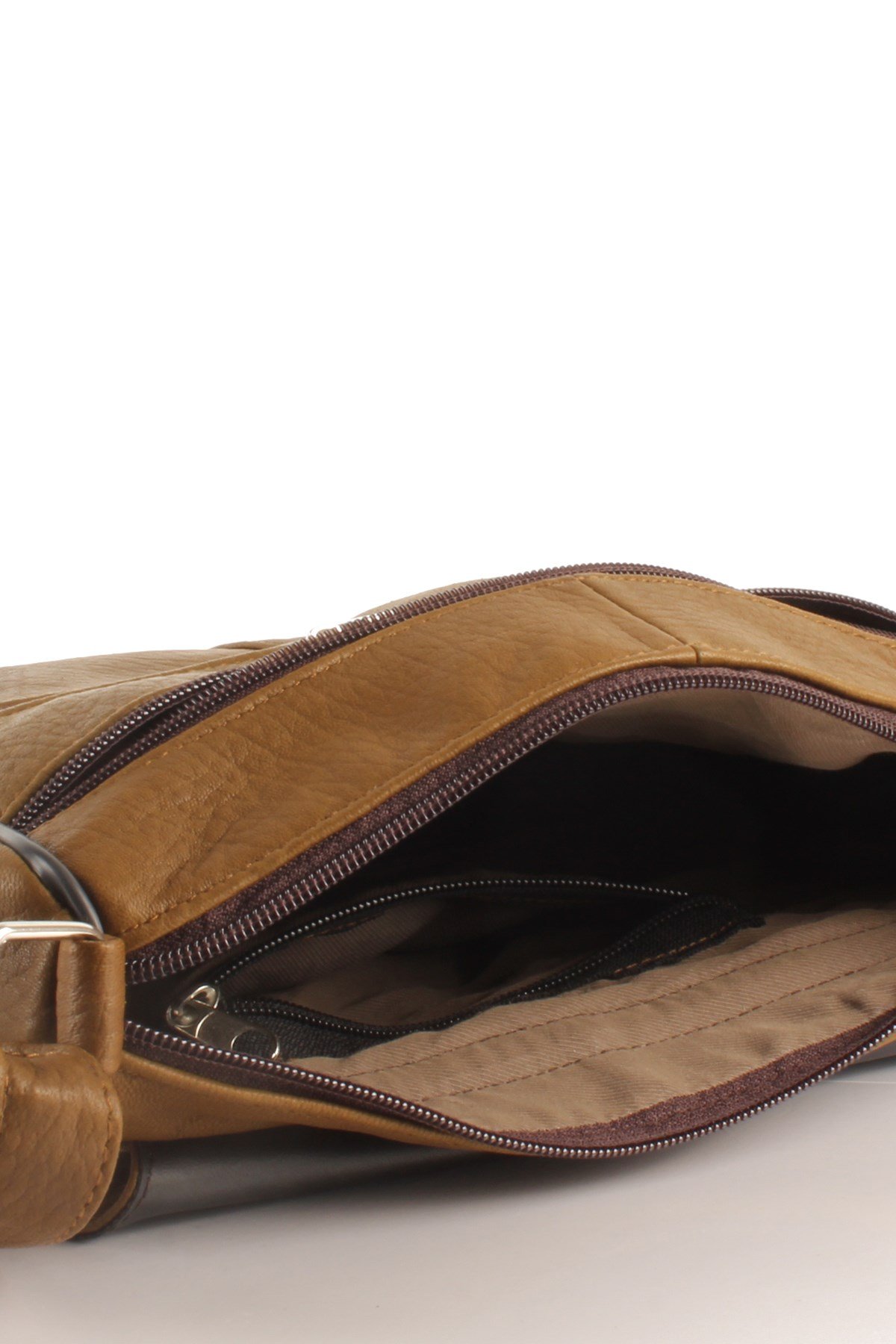 LWE1406-SLuwweLuwwe Bag'sKadın Yumuşak Hakiki Deri Parçalı ve Renkli Omuz Çantası (1406)