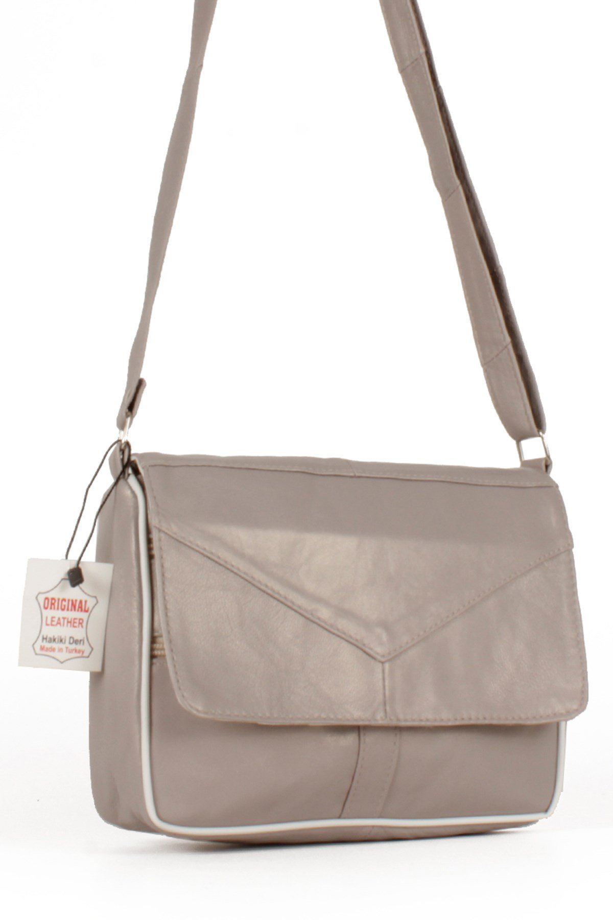 LWE1406-SLuwweLuwwe Bag'sKadın Yumuşak Hakiki Deri Parçalı ve Renkli Omuz Çantası (1406)