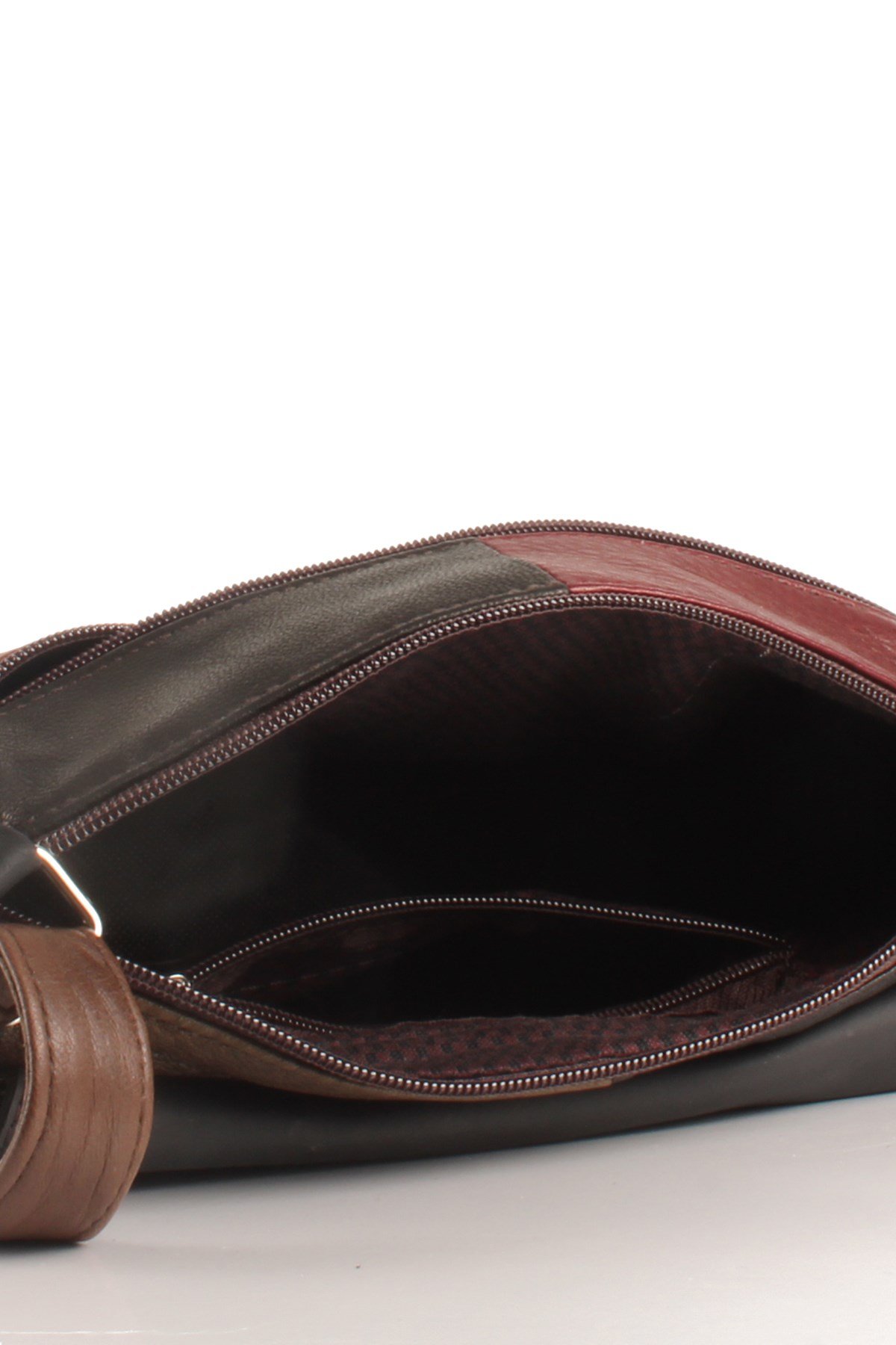 LWE1403-SLuwweLuwwe Bag'sKadın Yumuşak Hakiki Deri Parçalı ve Renkli Omuz Çantası (1403)