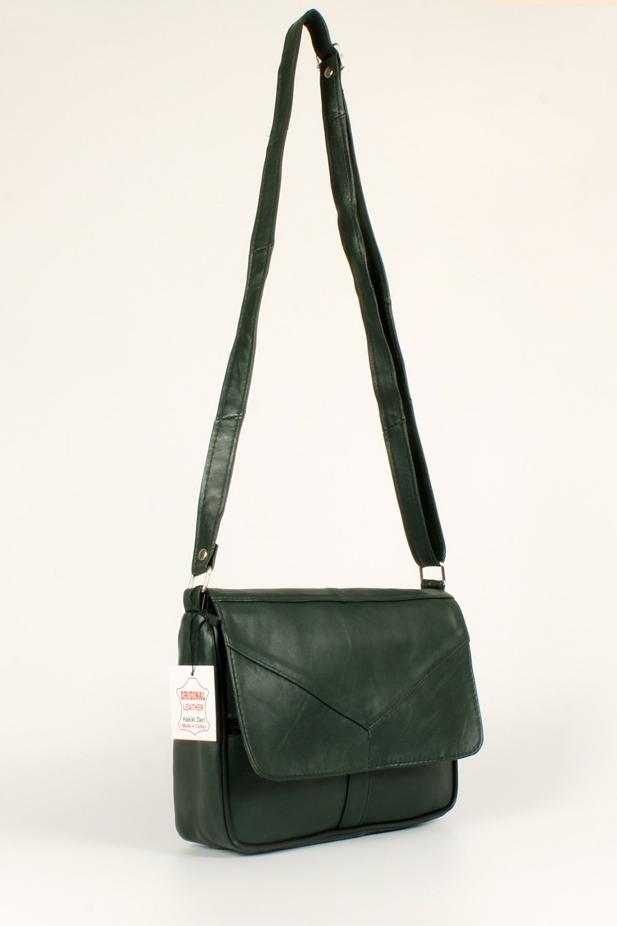 LWE1406-SLuwweLuwwe Bag'sKadın Yumuşak Hakiki Deri Parçalı ve Renkli Omuz Çantası (1406)