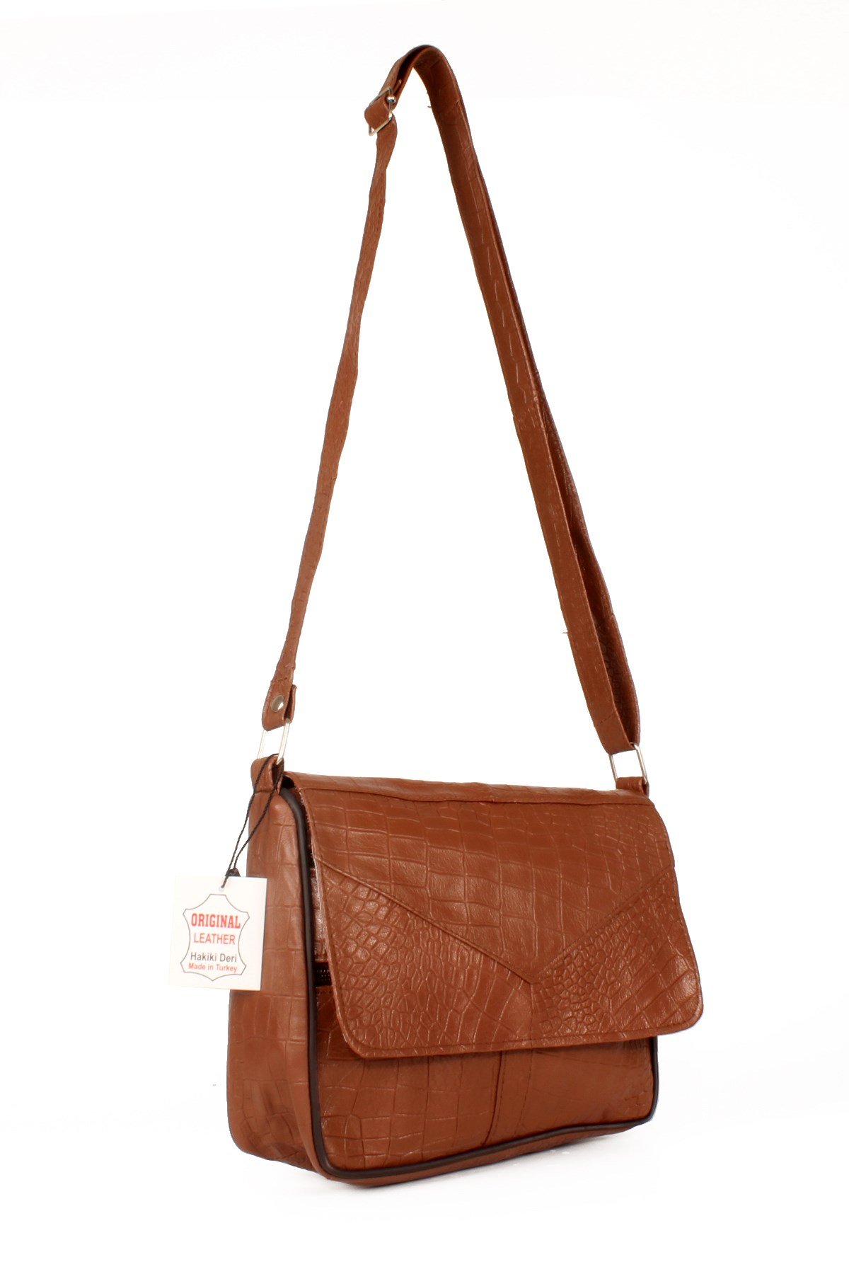 LWE1406-SLuwweLuwwe Bag'sKadın Yumuşak Hakiki Deri Parçalı ve Renkli Omuz Çantası (1406)