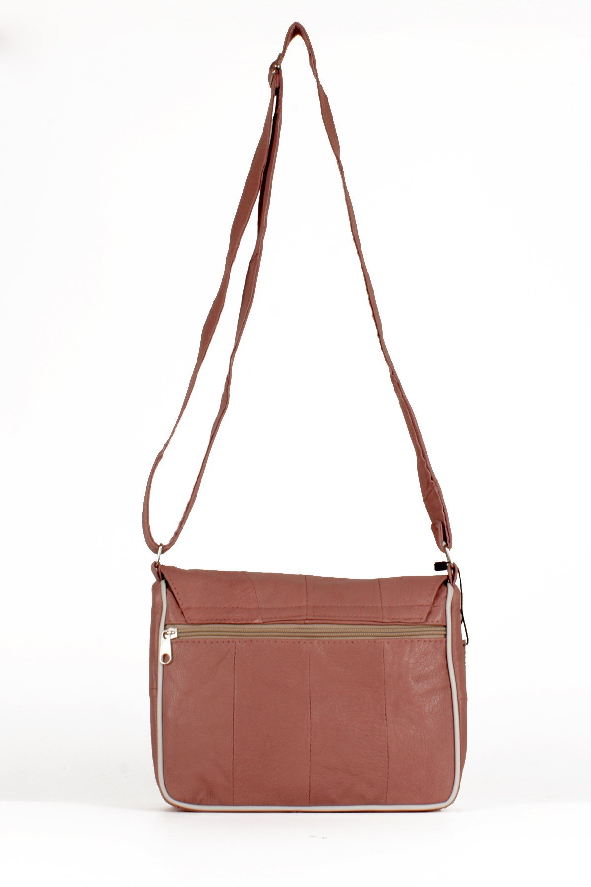 LWE1406-SLuwweLuwwe Bag'sKadın Yumuşak Hakiki Deri Parçalı ve Renkli Omuz Çantası (1406)