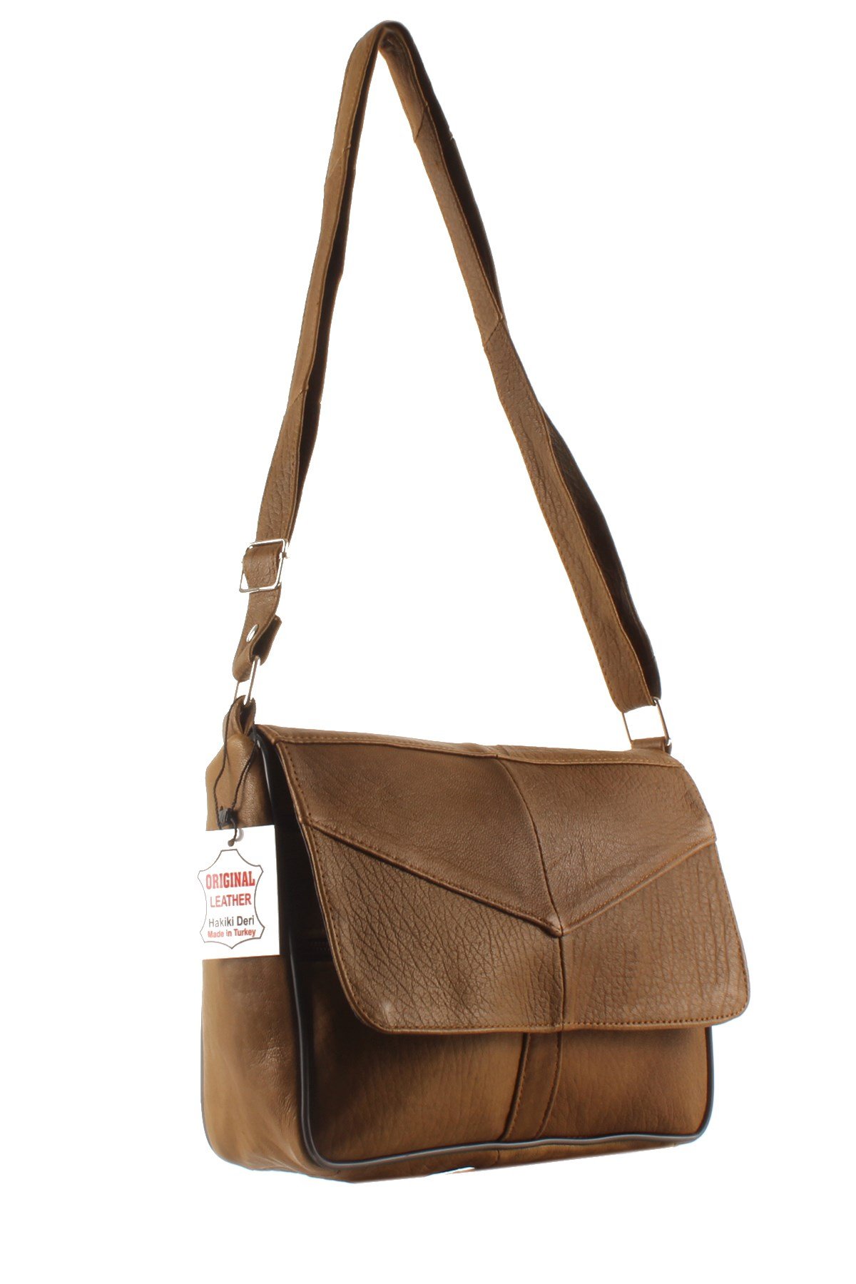 LWE1406-SLuwweLuwwe Bag'sKadın Yumuşak Hakiki Deri Parçalı ve Renkli Omuz Çantası (1406)