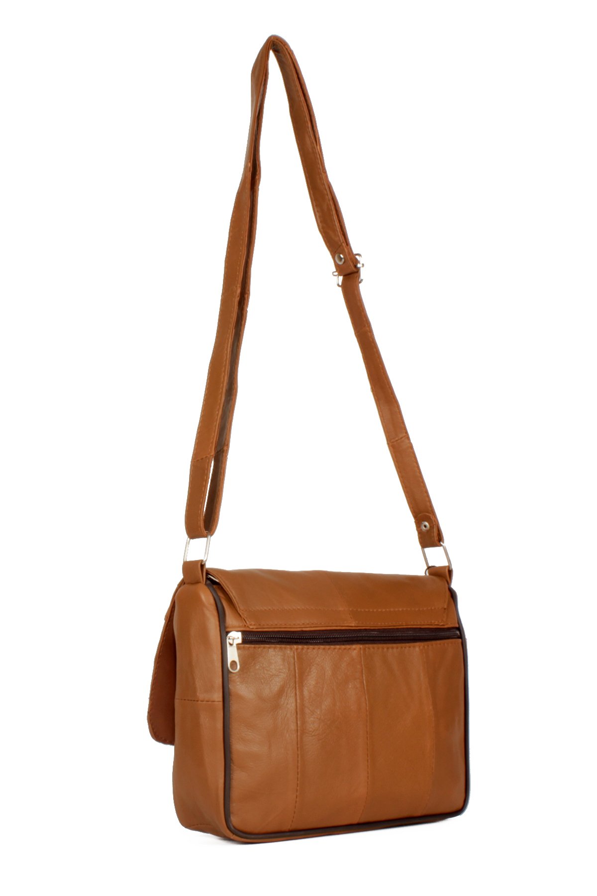 LWE1406-SLuwweLuwwe Bag'sKadın Yumuşak Hakiki Deri Parçalı ve Renkli Omuz Çantası (1406)