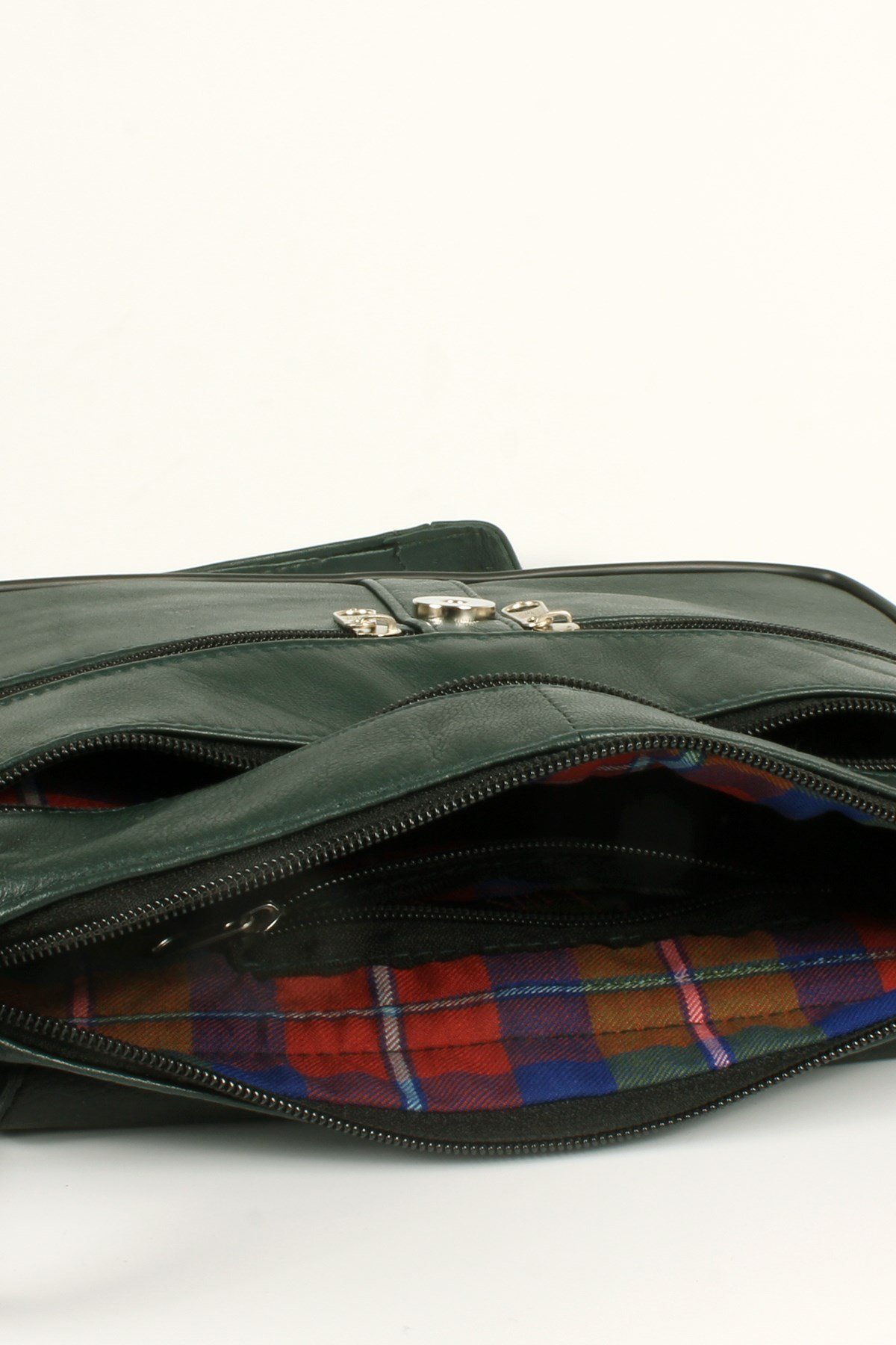 LWE1406-SLuwweLuwwe Bag'sKadın Yumuşak Hakiki Deri Parçalı ve Renkli Omuz Çantası (1406)