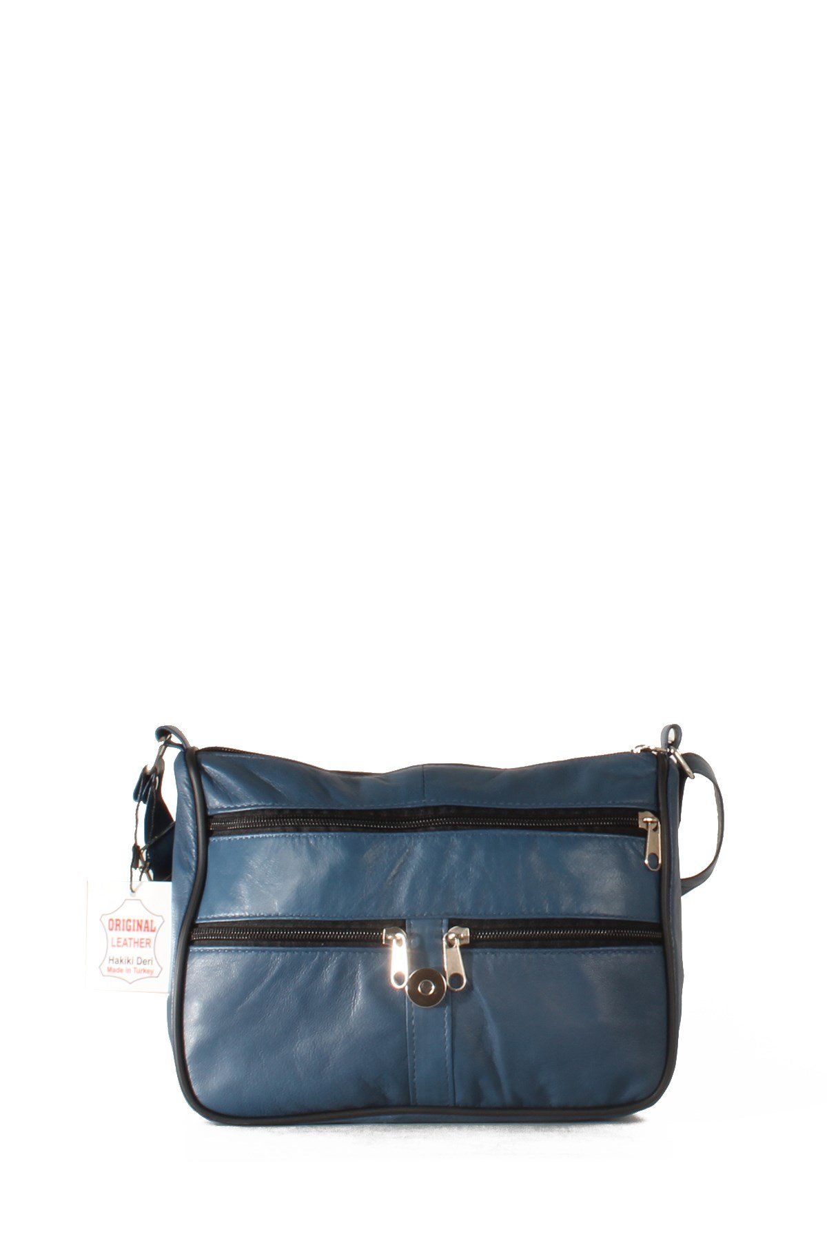 LWE1406-SLuwweLuwwe Bag'sKadın Yumuşak Hakiki Deri Parçalı ve Renkli Omuz Çantası (1406)