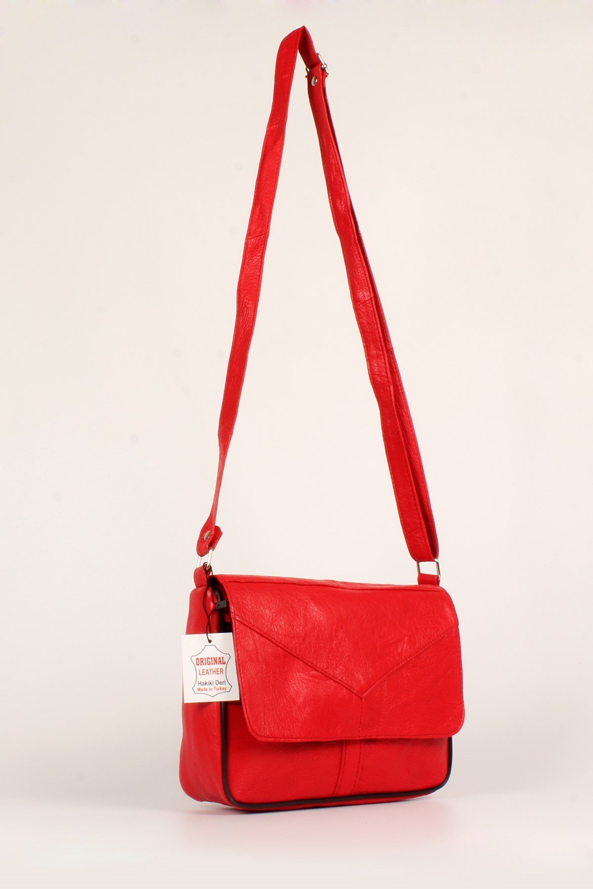 LWE1406-SLuwweLuwwe Bag'sKadın Yumuşak Hakiki Deri Parçalı ve Renkli Omuz Çantası (1406)