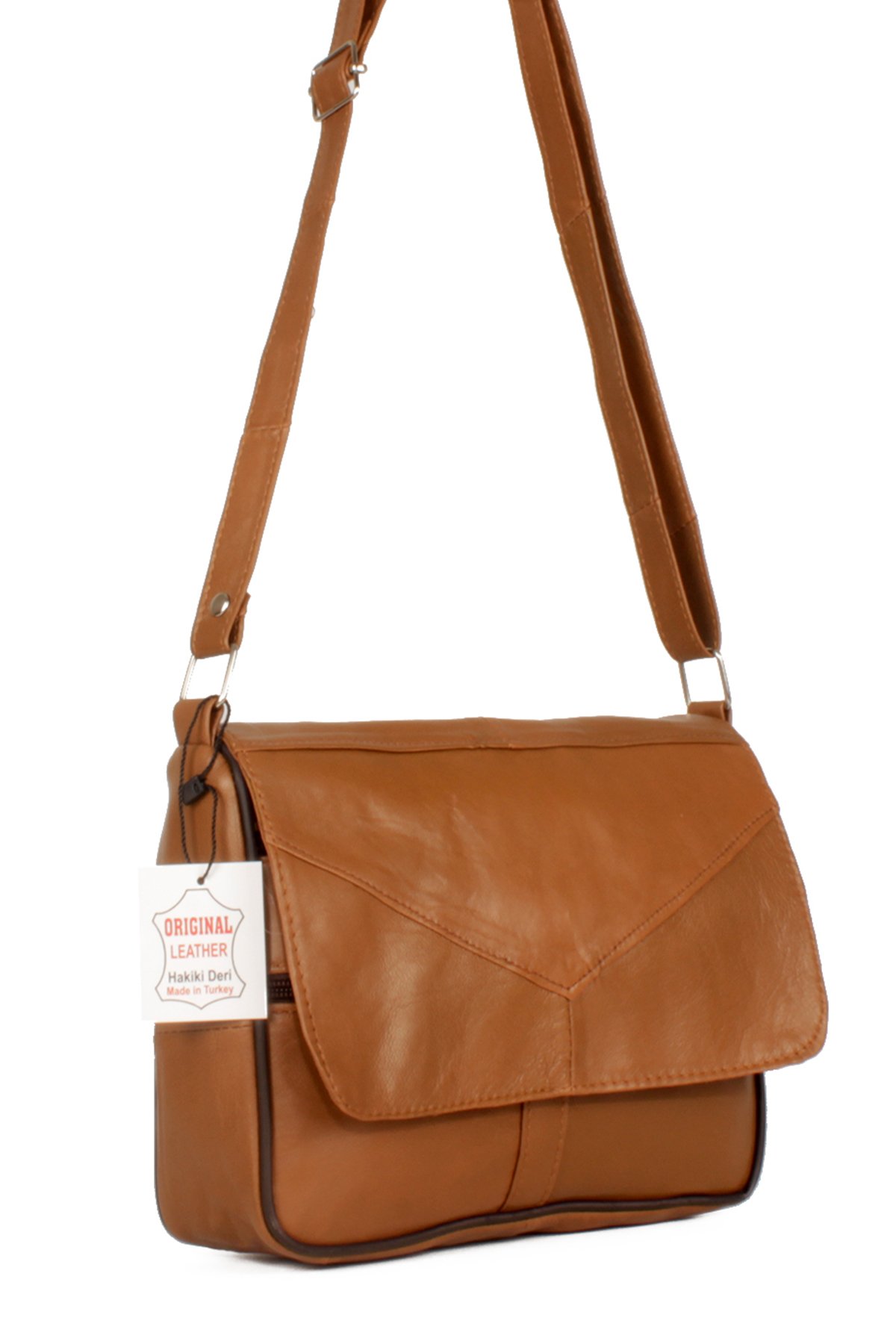 LWE1406-SLuwweLuwwe Bag'sKadın Yumuşak Hakiki Deri Parçalı ve Renkli Omuz Çantası (1406)