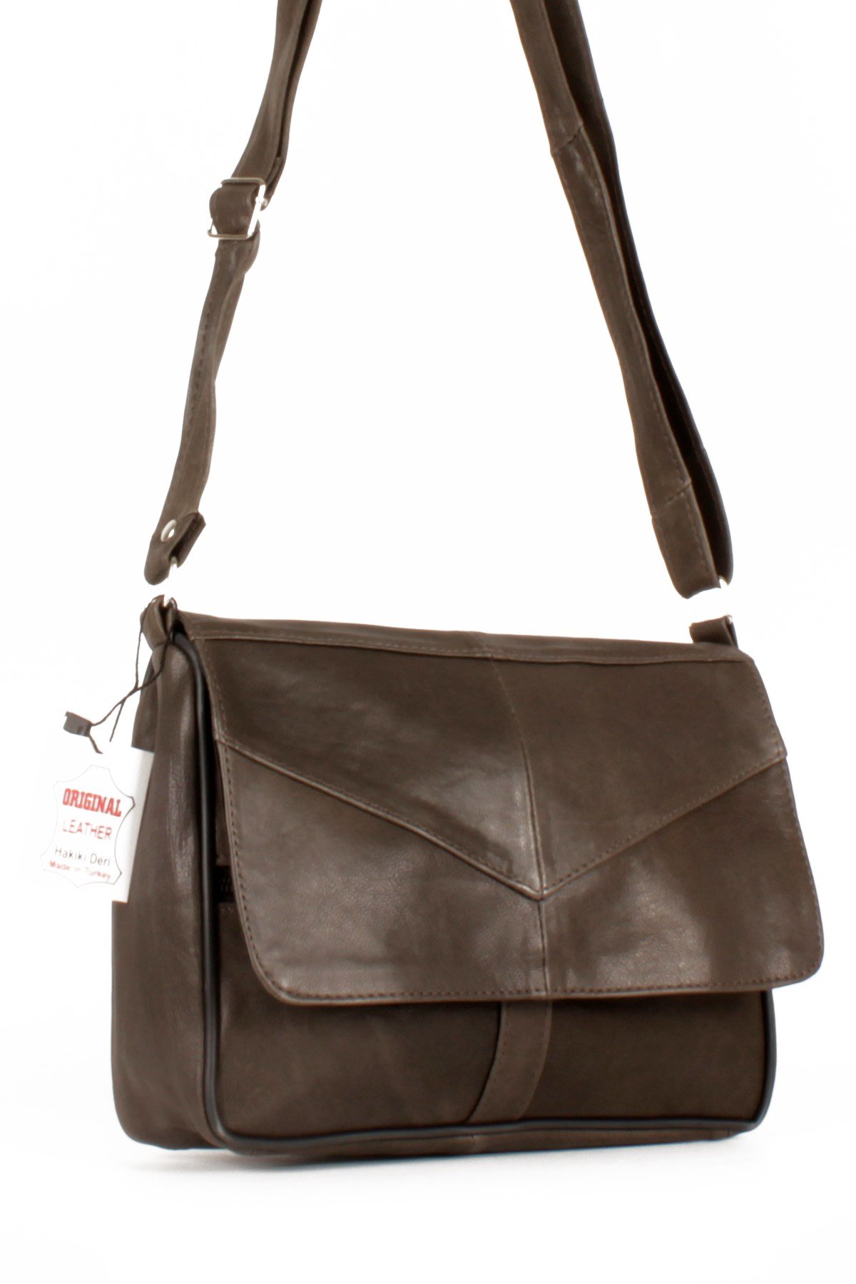 LWE1406-SLuwweLuwwe Bag'sKadın Yumuşak Hakiki Deri Parçalı ve Renkli Omuz Çantası (1406)