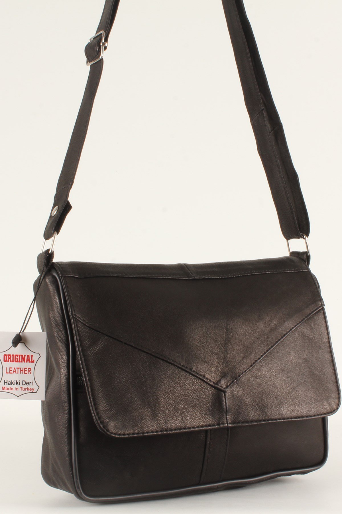 LWE1406-SLuwweLuwwe Bag'sKadın Yumuşak Hakiki Deri Parçalı ve Renkli Omuz Çantası (1406)